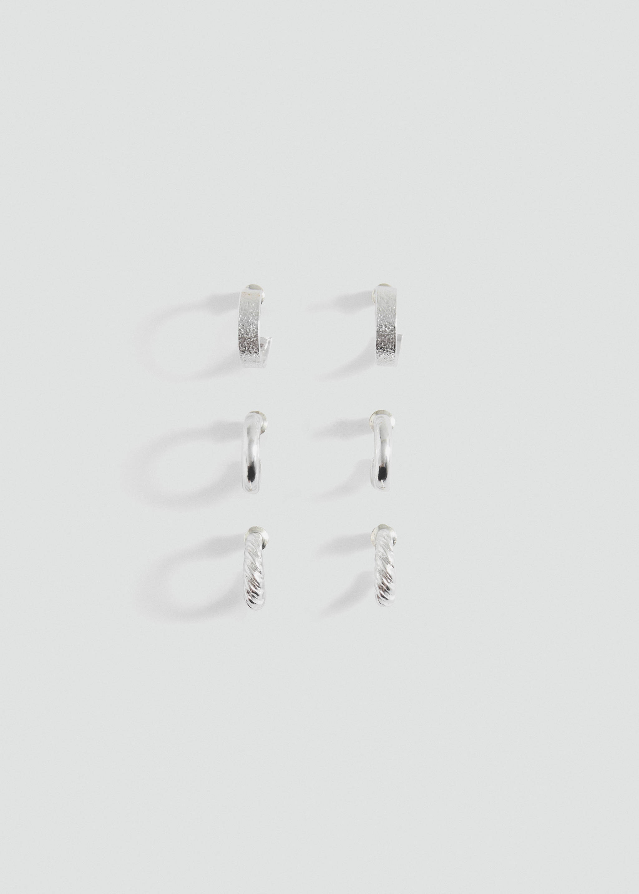 Pack of 3 hoop earrings - Article without model