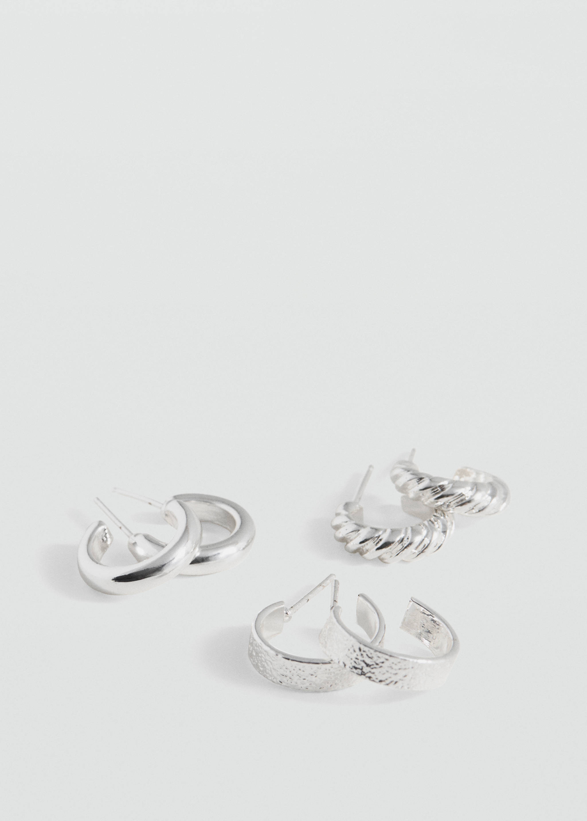 Pack of 3 hoop earrings - Details of the article 1