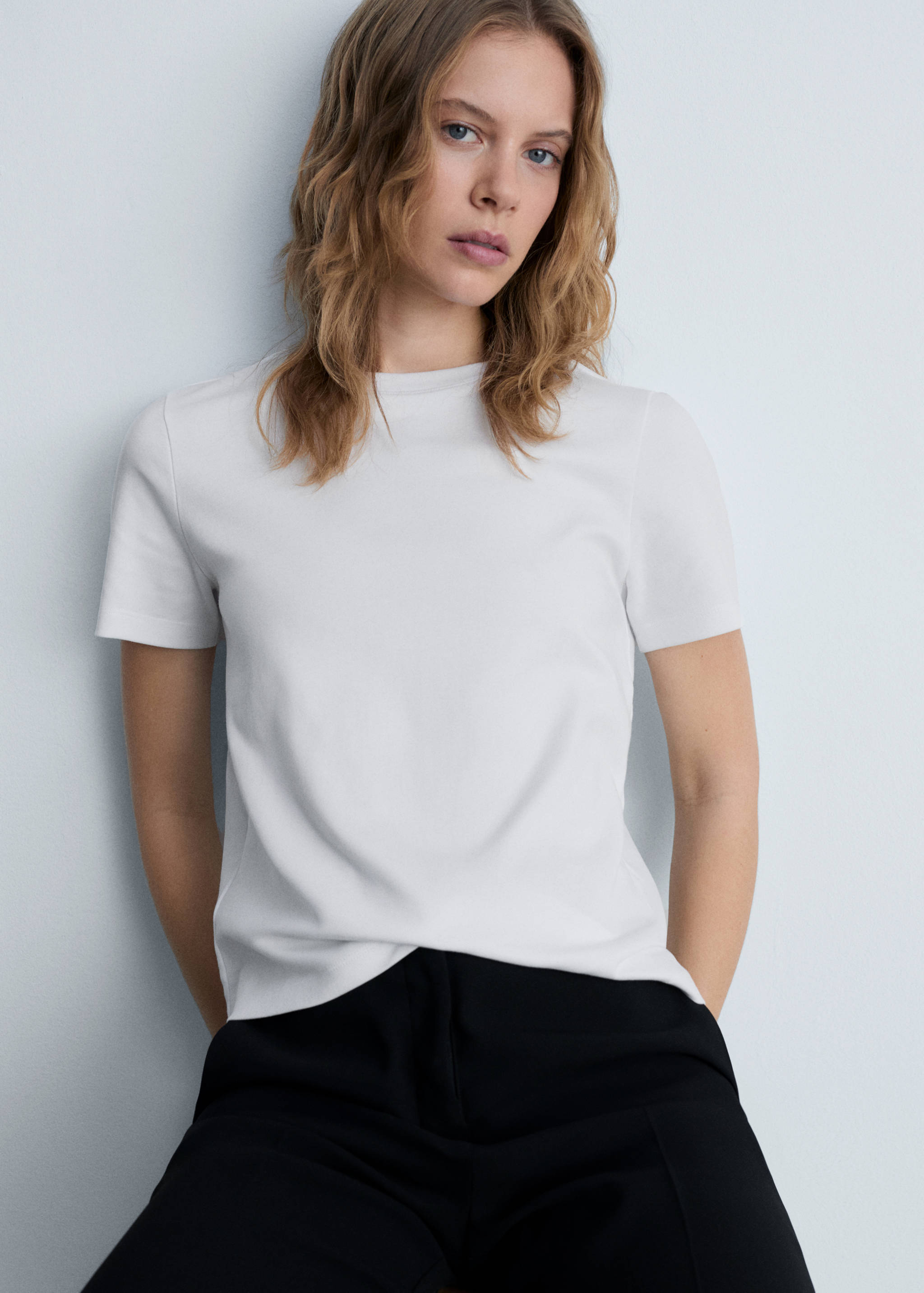 T-shirt coton manches courtes - Plan moyen
