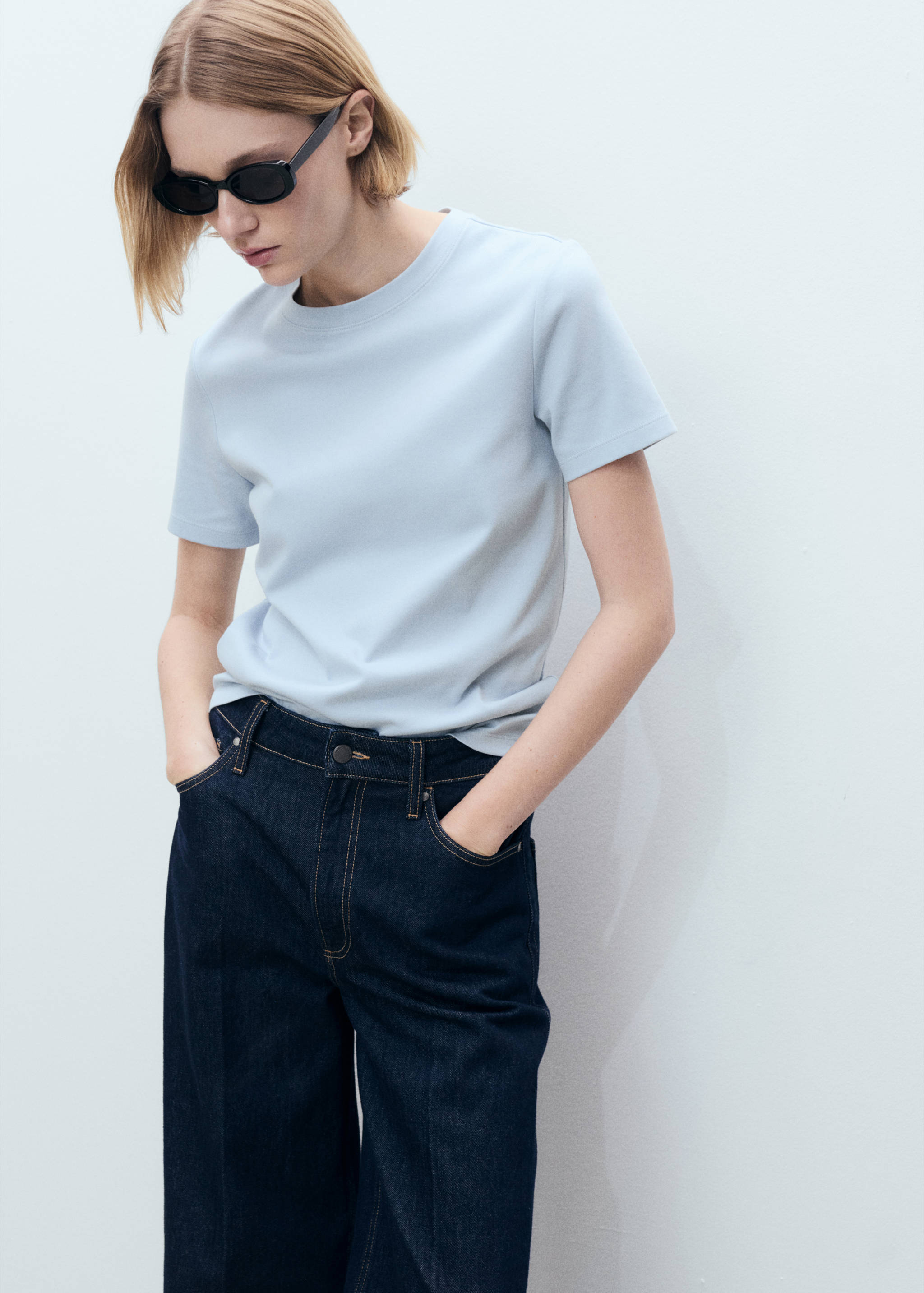 T-shirt coton manches courtes - Plan moyen