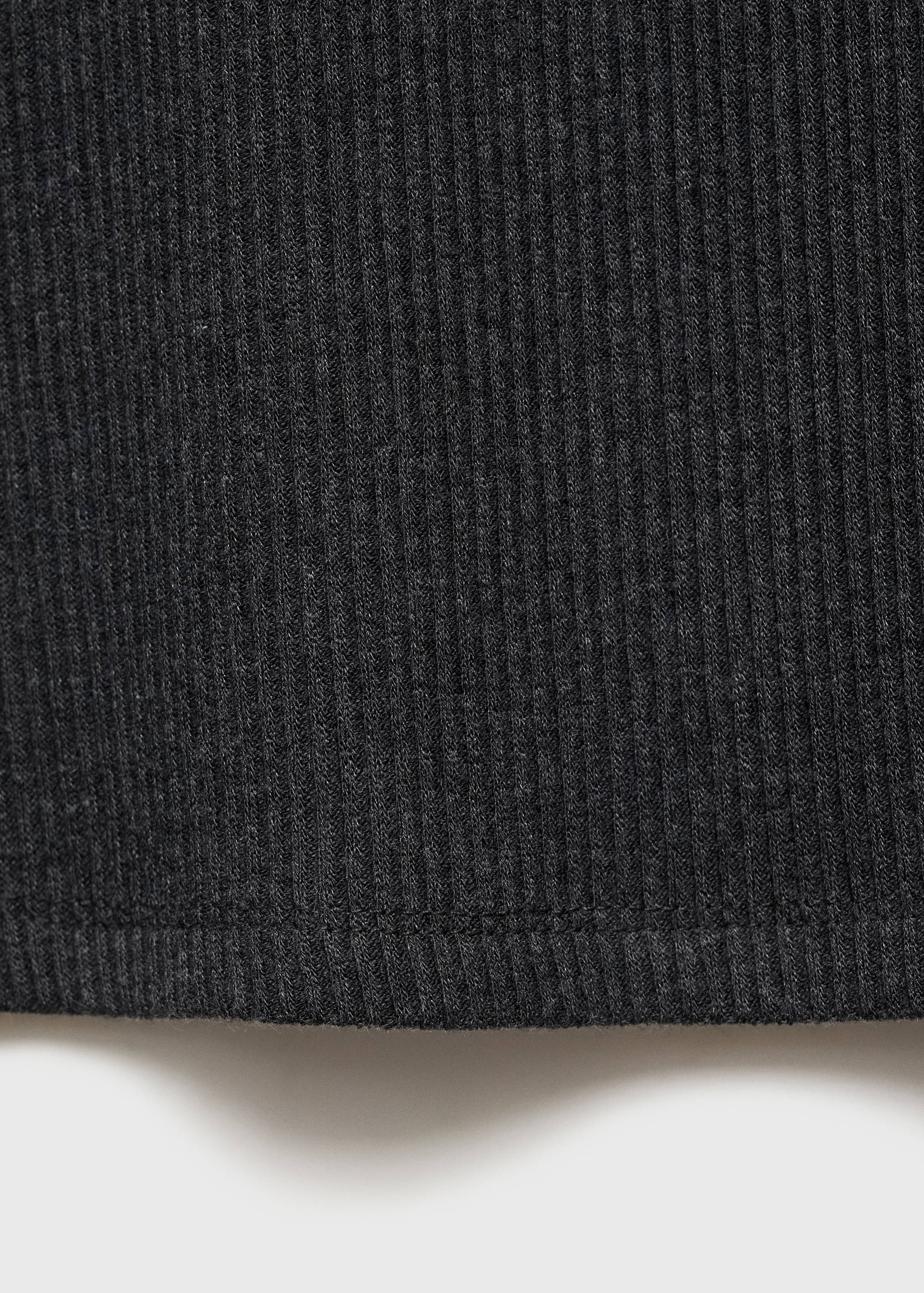 Ribbed long-sleeved t-shirt - Details of the article 0