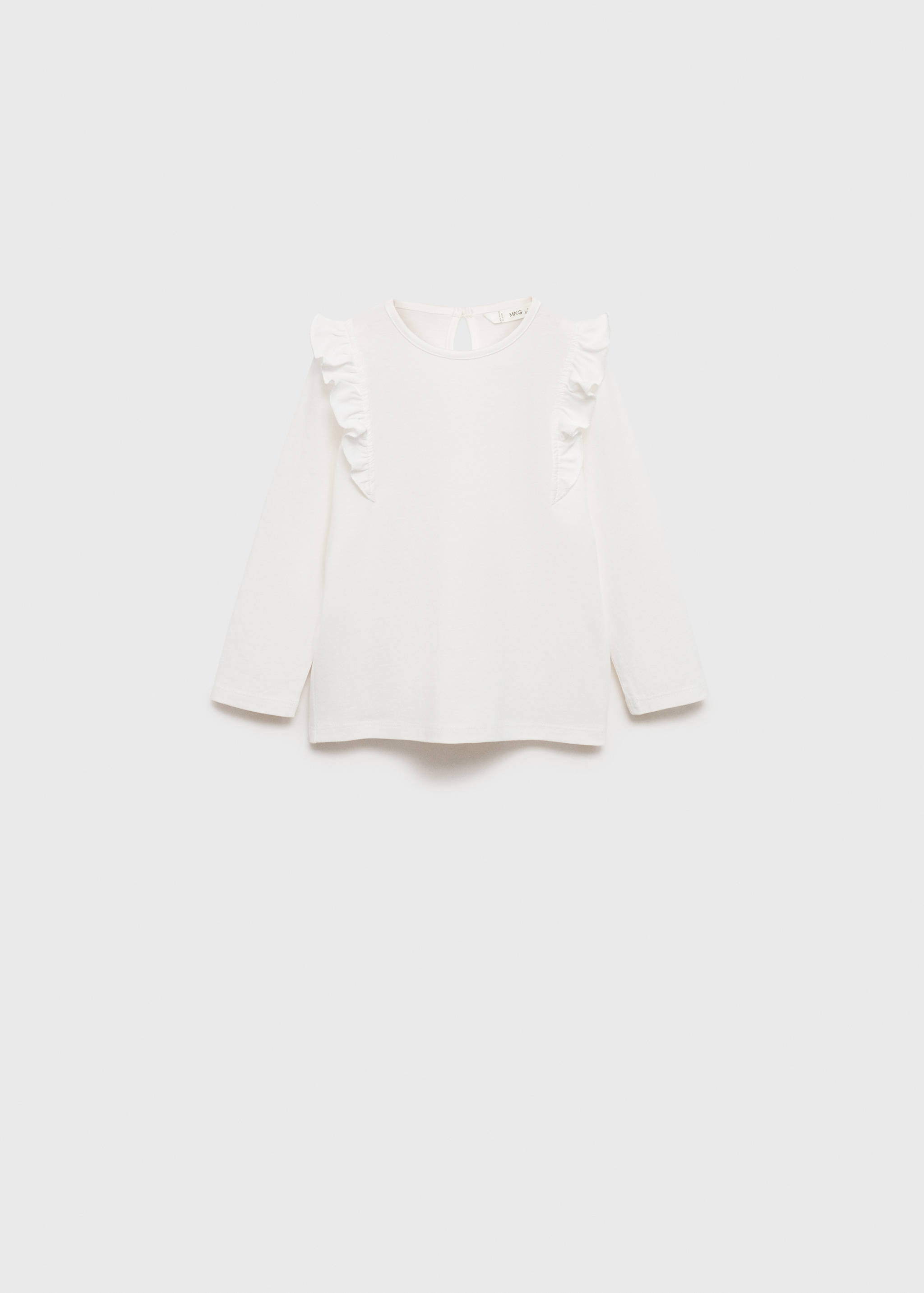 Long -sleeved t-shirt with ruffles - Article without model