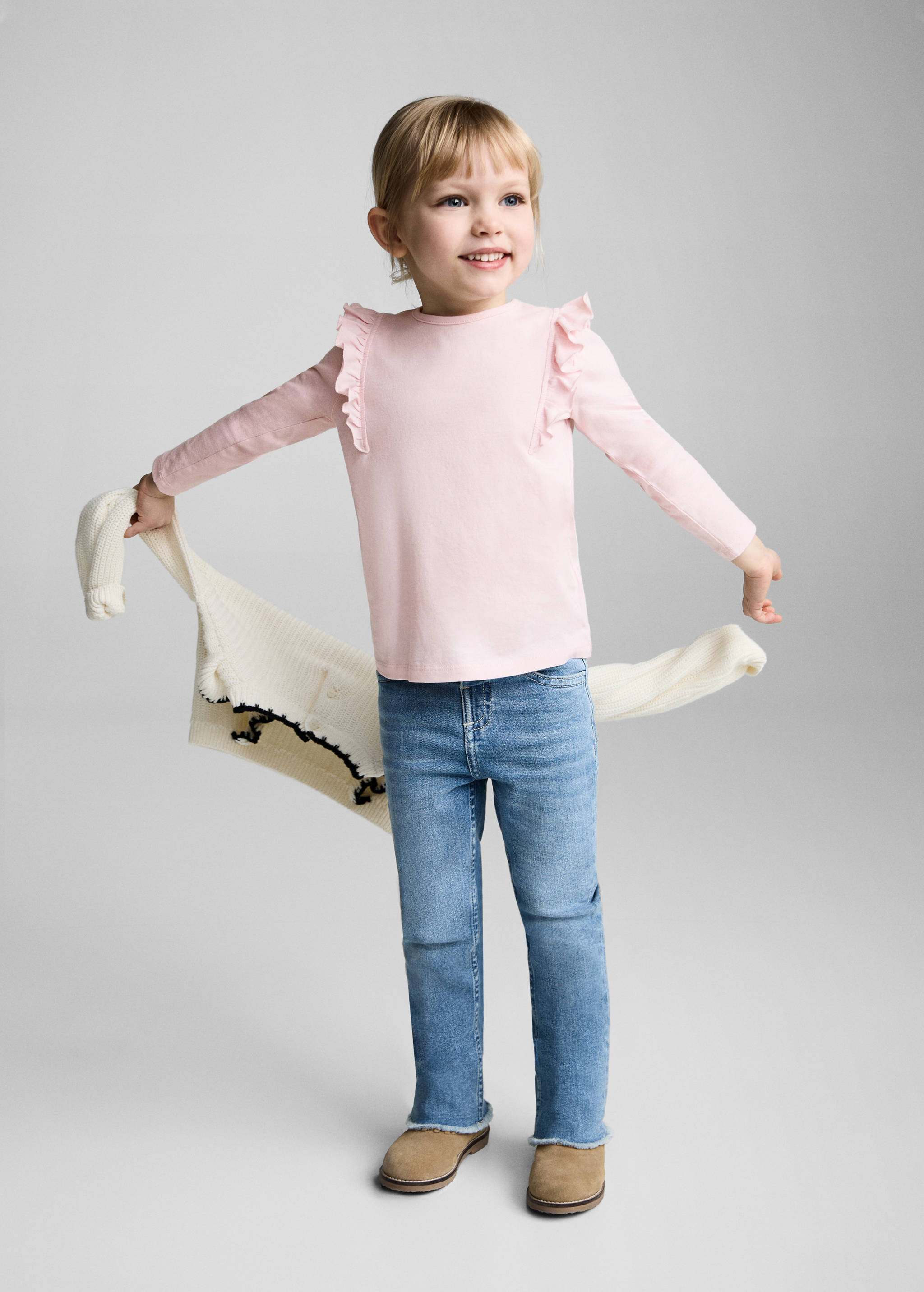 Long -sleeved t-shirt with ruffles - General plane
