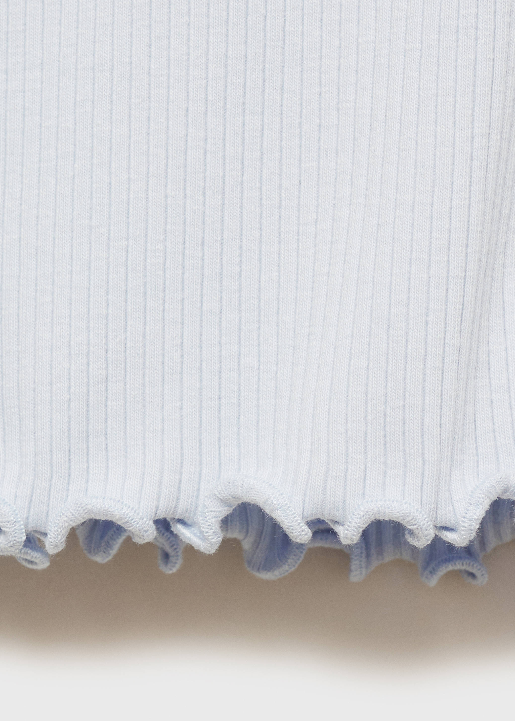 Ribbed high neck t-shirt - Details of the article 0