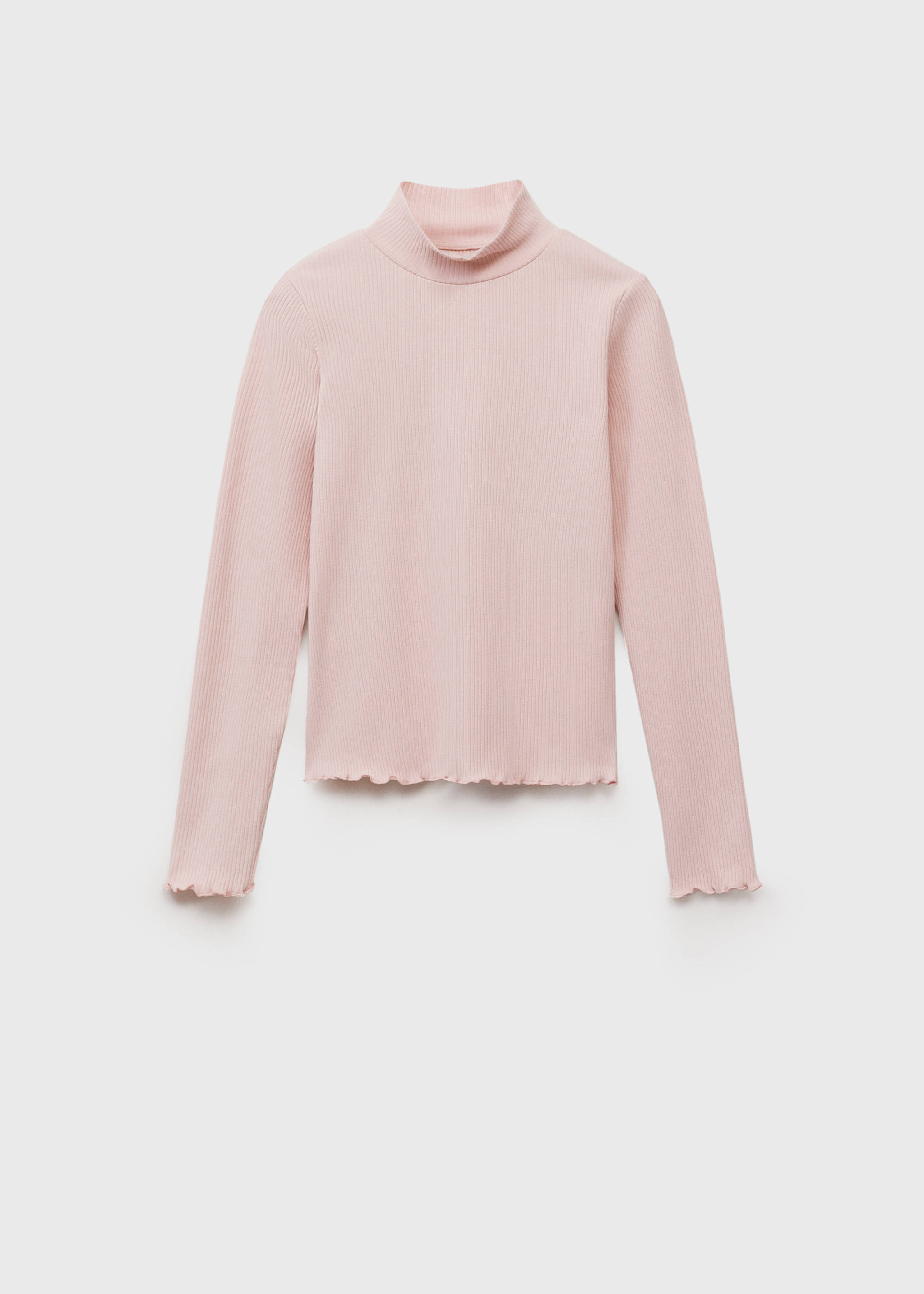 Camiseta canalé cuello alto - Artículo sin modelo