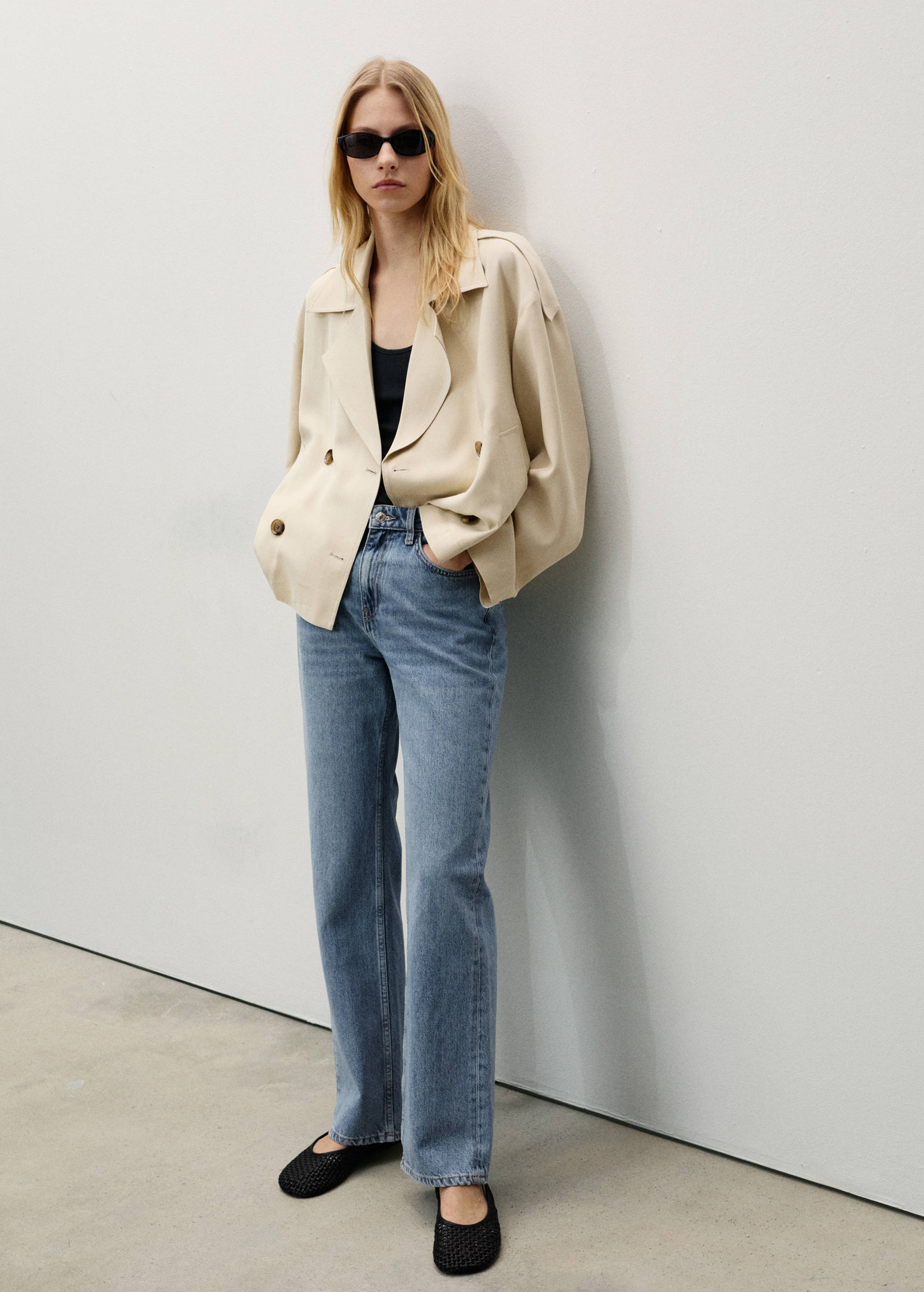 Matilda medium-rise straight-fit jeans - General plane