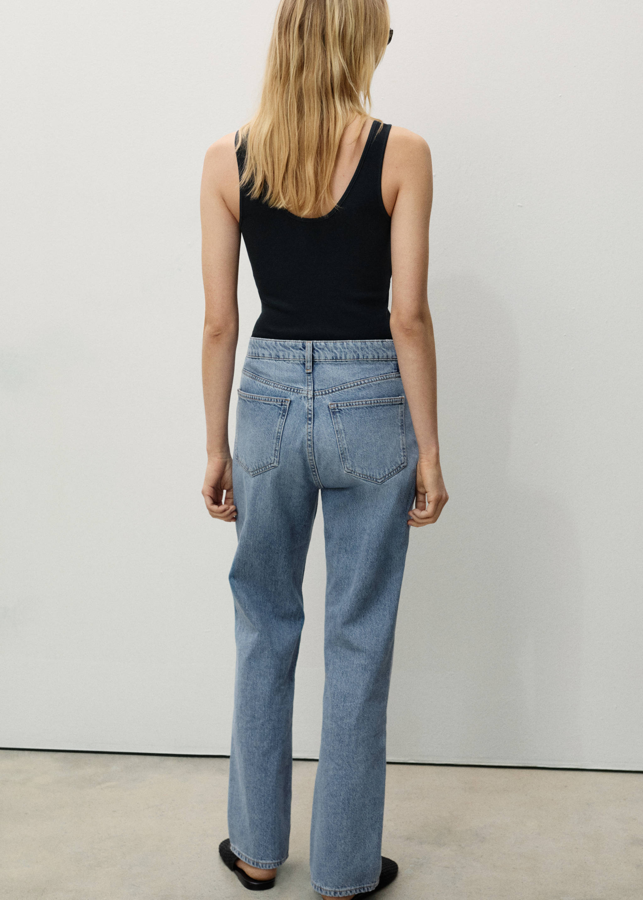 Matilda medium-rise straight-fit jeans - Reverse of the article