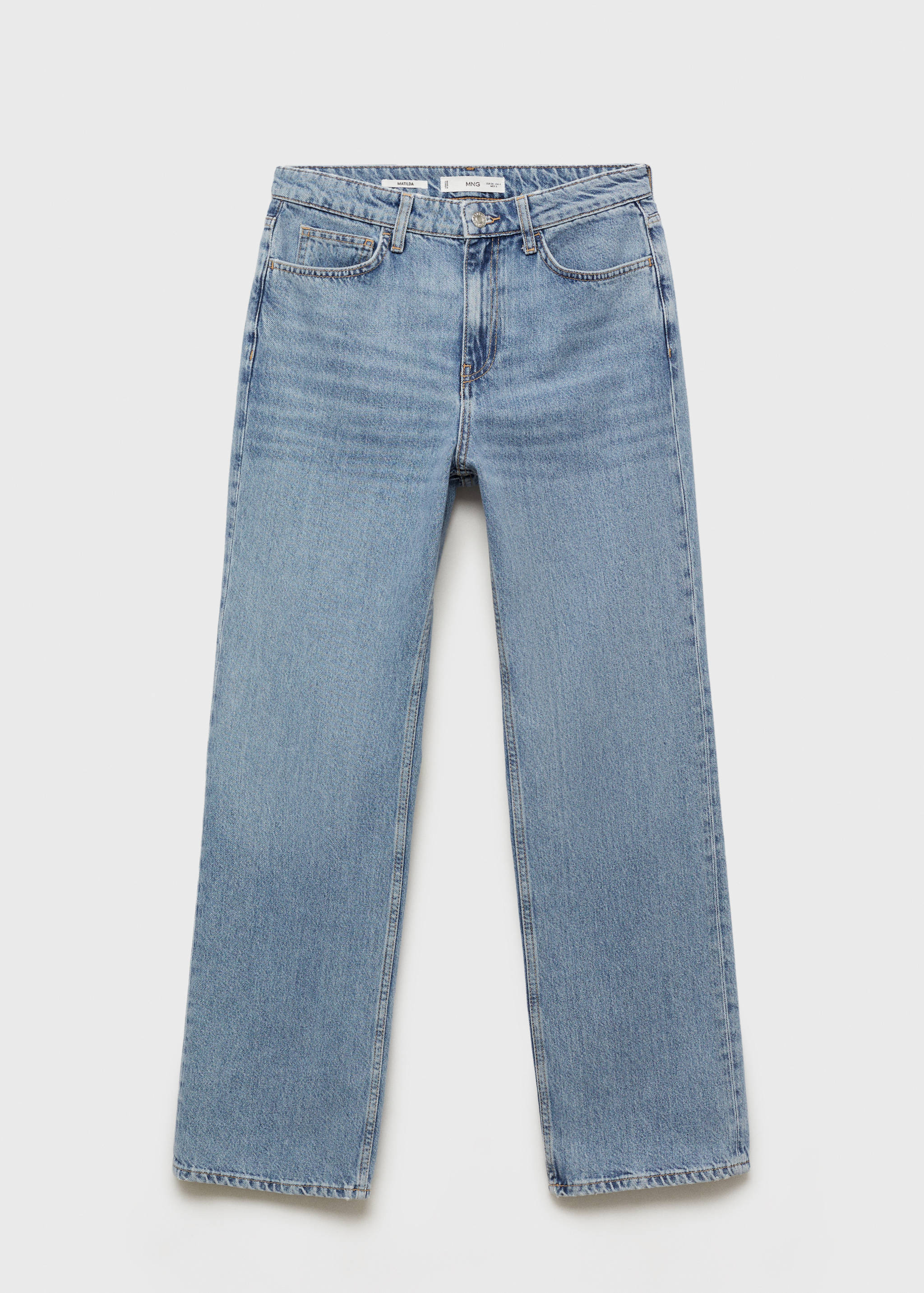 Jeans Matilda rectos tiro medio - Artículo sin modelo