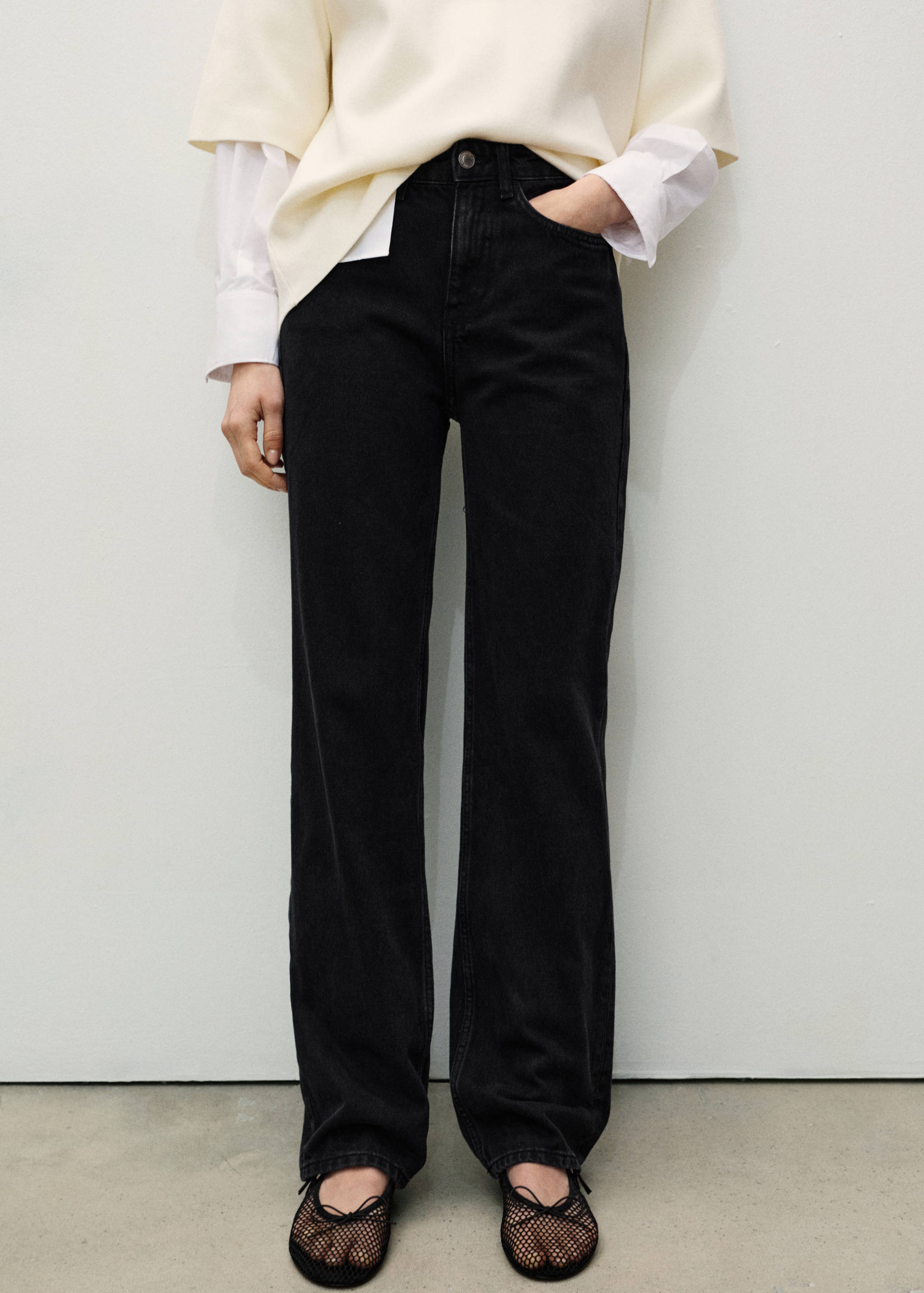 Matilda medium-rise straight-fit jeans - Medium plane