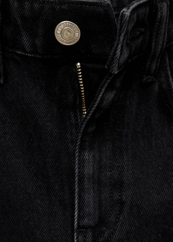 Matilda medium-rise straight-fit jeans — Black denim