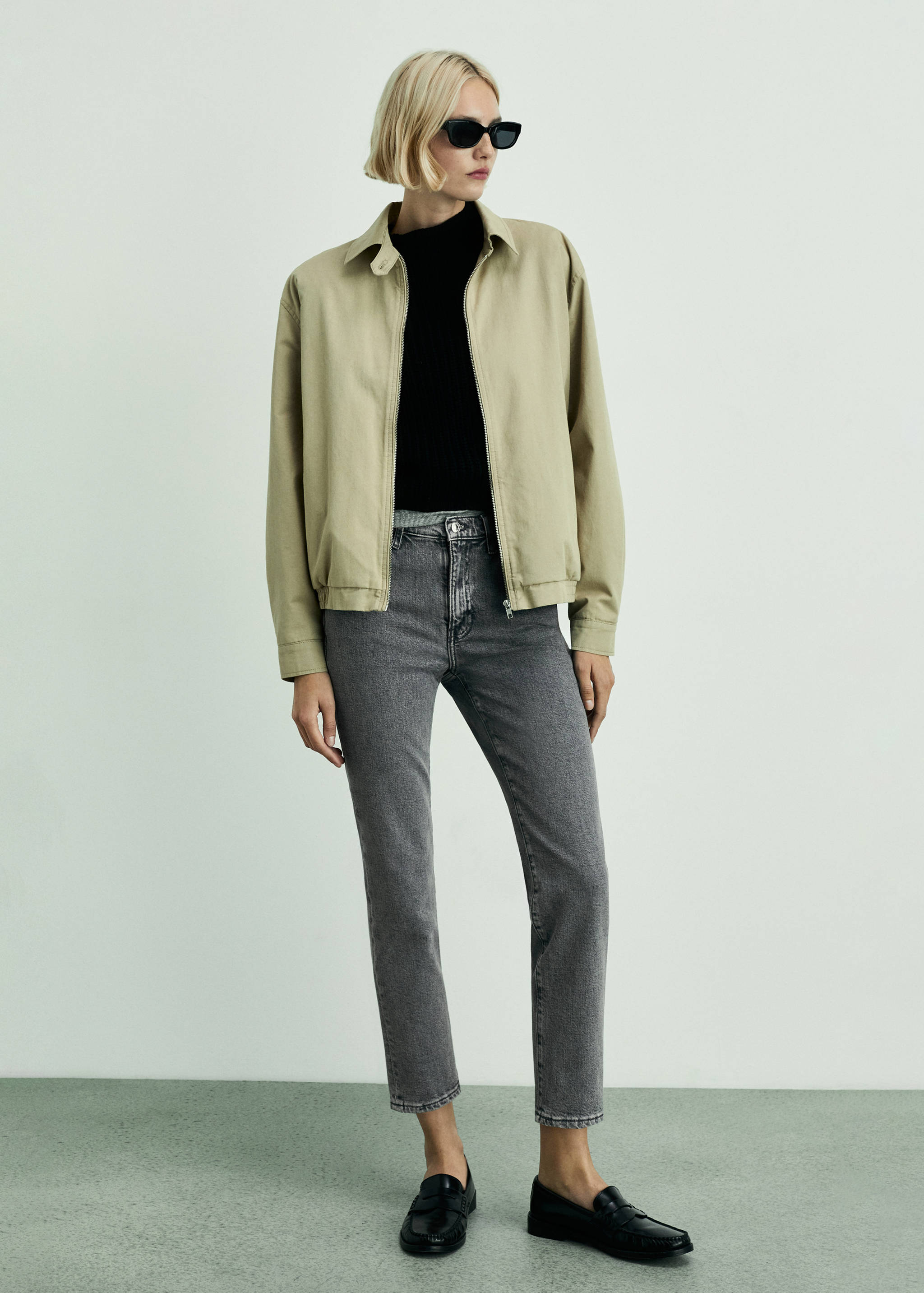 Claudia slim-fit cropped jeans - General plane