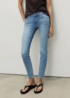 Push-up low-rise skinny jeans — Medium Blue 1