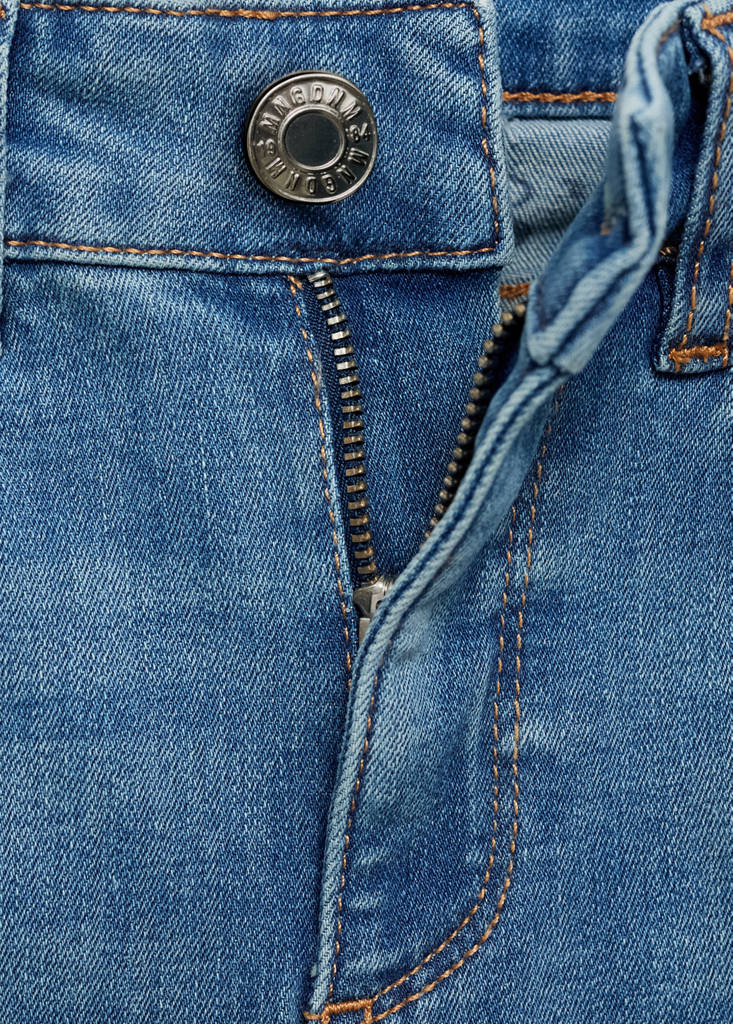 Push-up low-rise skinny jeans — Medium Blue