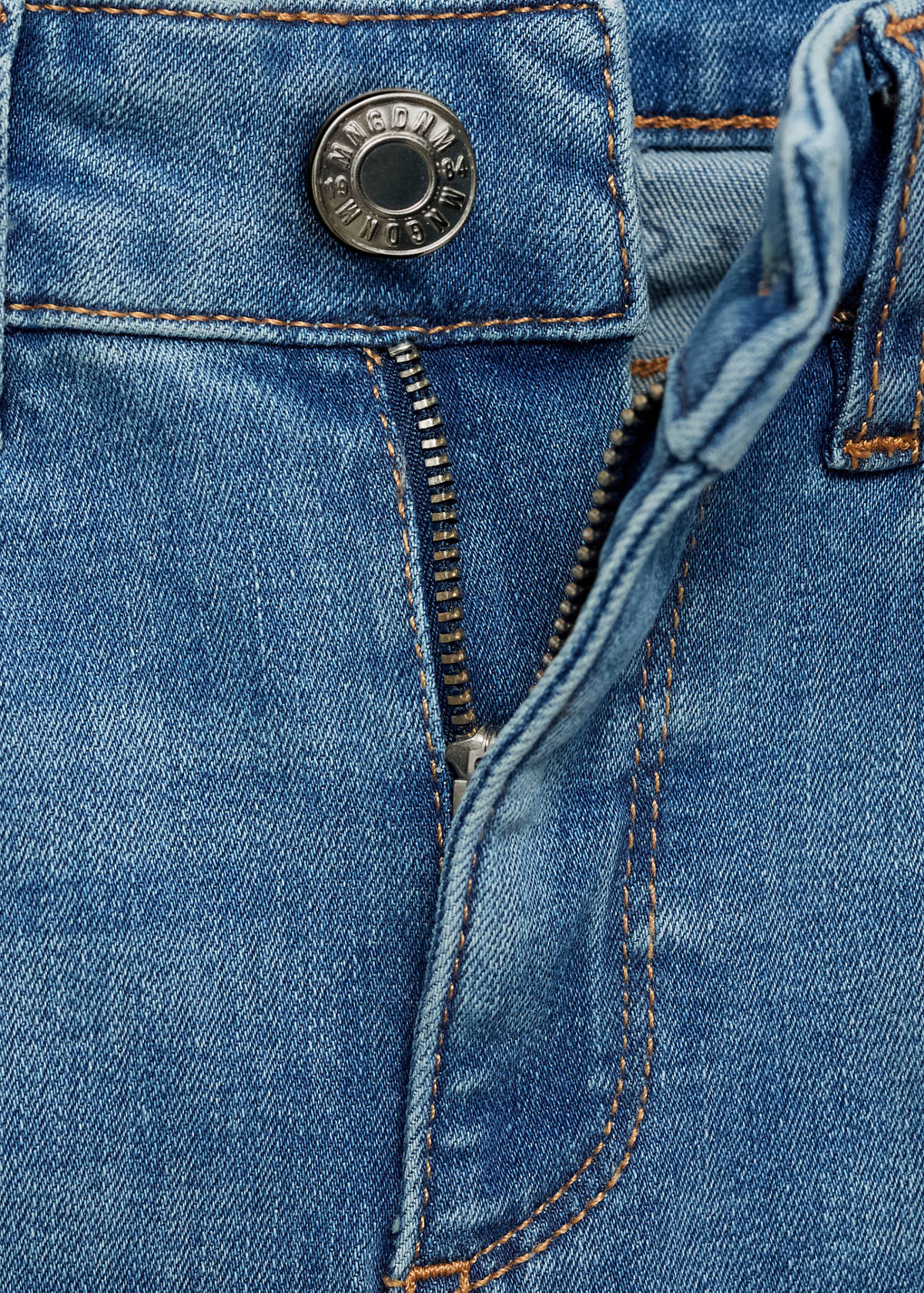 Push-up low-rise skinny jeans — Medium Blue