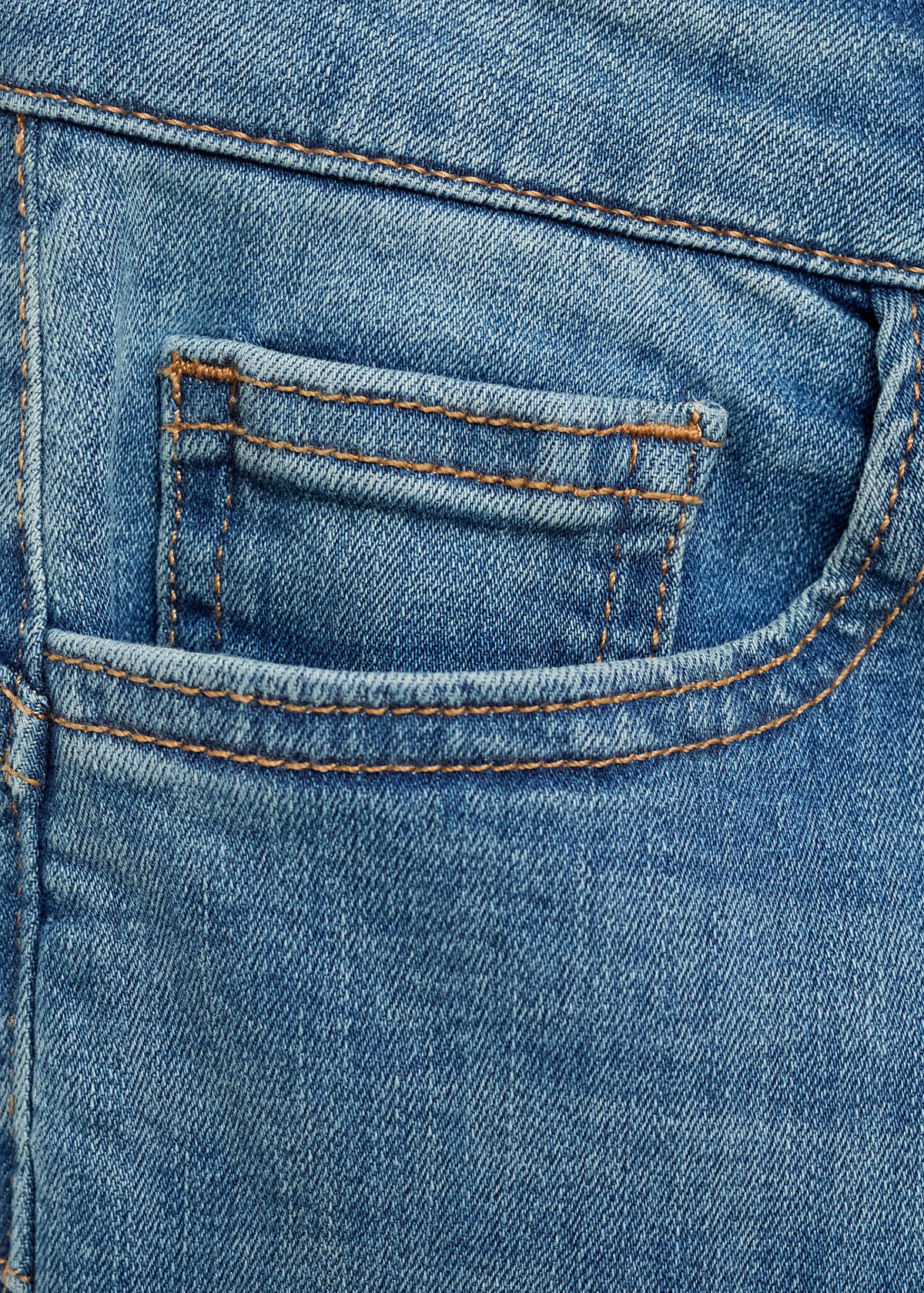 Push-up low-rise skinny jeans — Medium Blue