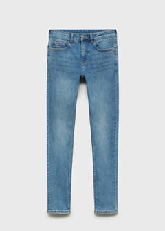 Push-up low-rise skinny jeans — Medium Blue 10