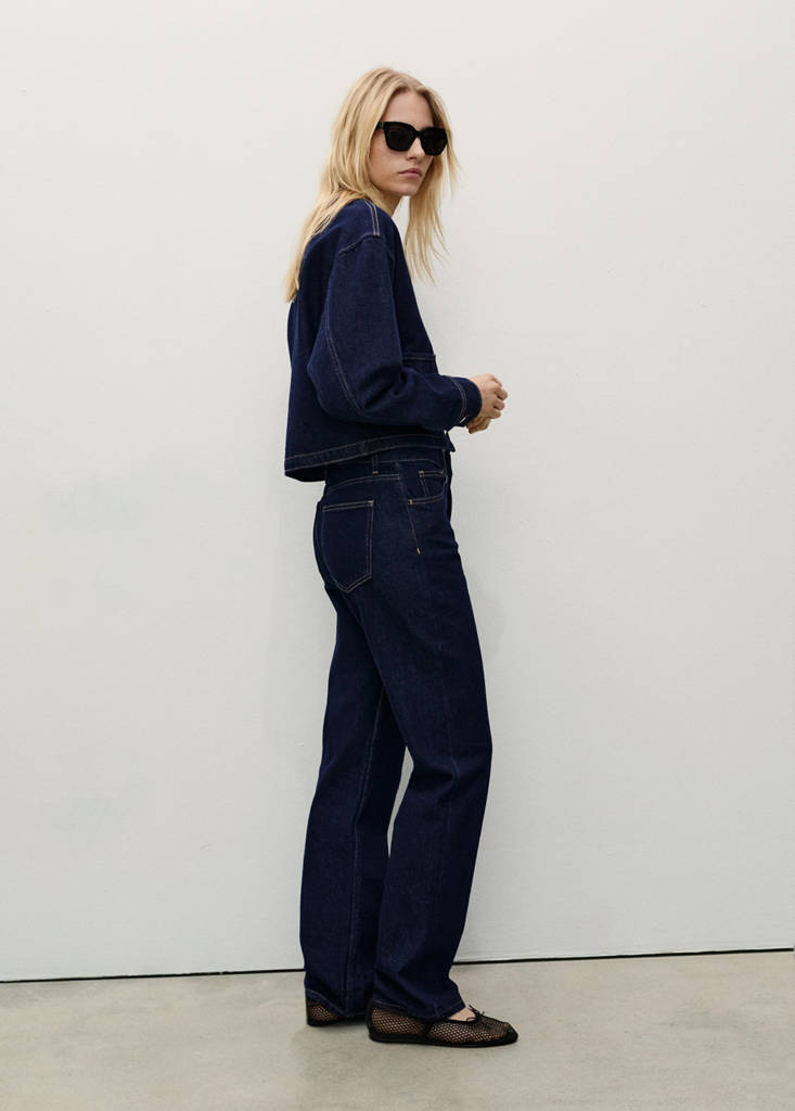 Matilda medium-rise straight-fit jeans — Open Blue