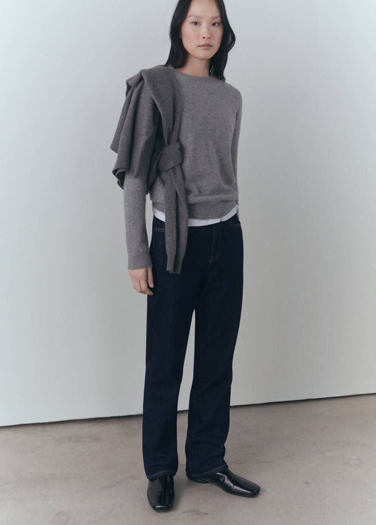 Matilda medium-rise straight-fit jeans — Open Blue