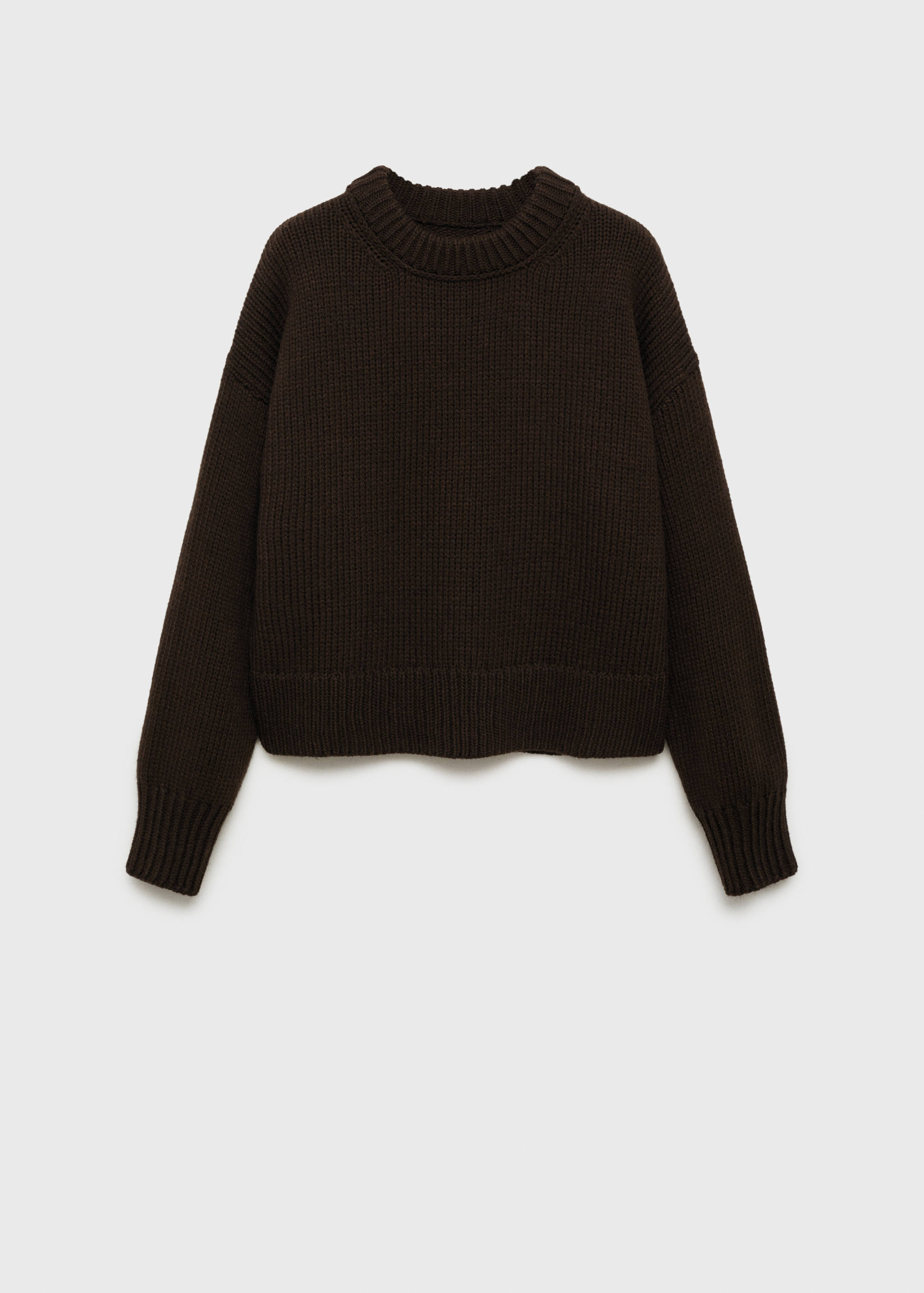 Sweter z grubej dzianiny wykończony ściągaczami - Artykuł bez modela/modelki