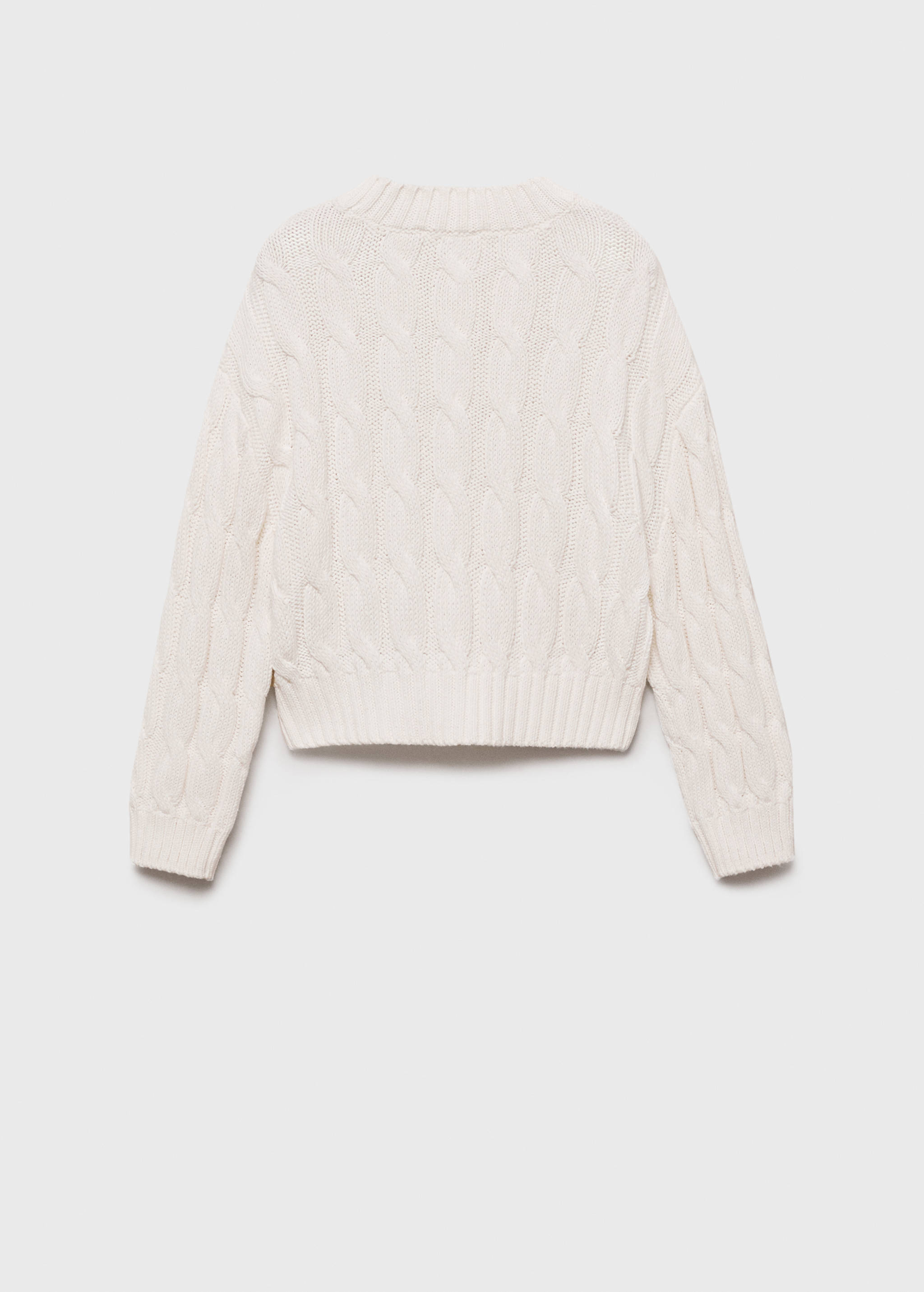 بلوفر مضفر محبوك - الجهة الخلفية للمنتج