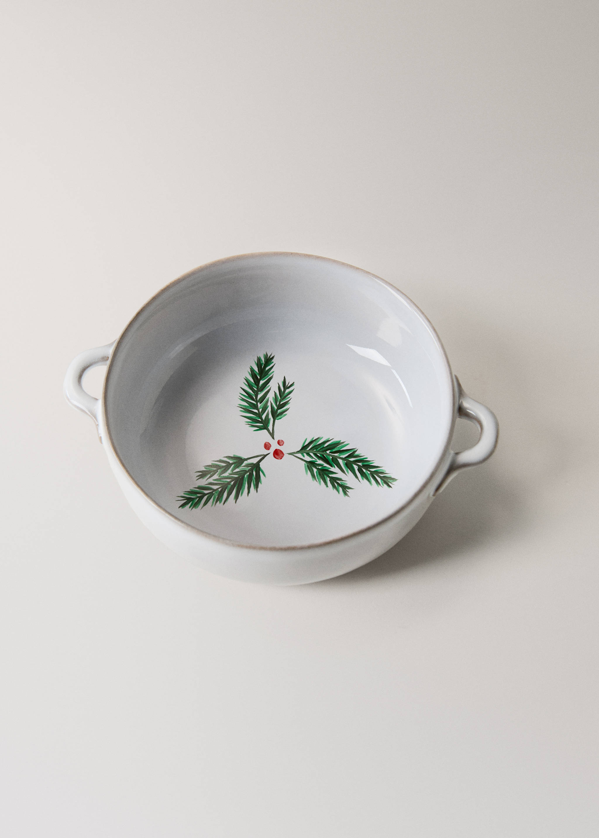 Μικρό κεραμικό μπωλ κατσαρόλα με περίγραμμα σε αντίθεση - Λεπτομέρεια του προϊόντος 1