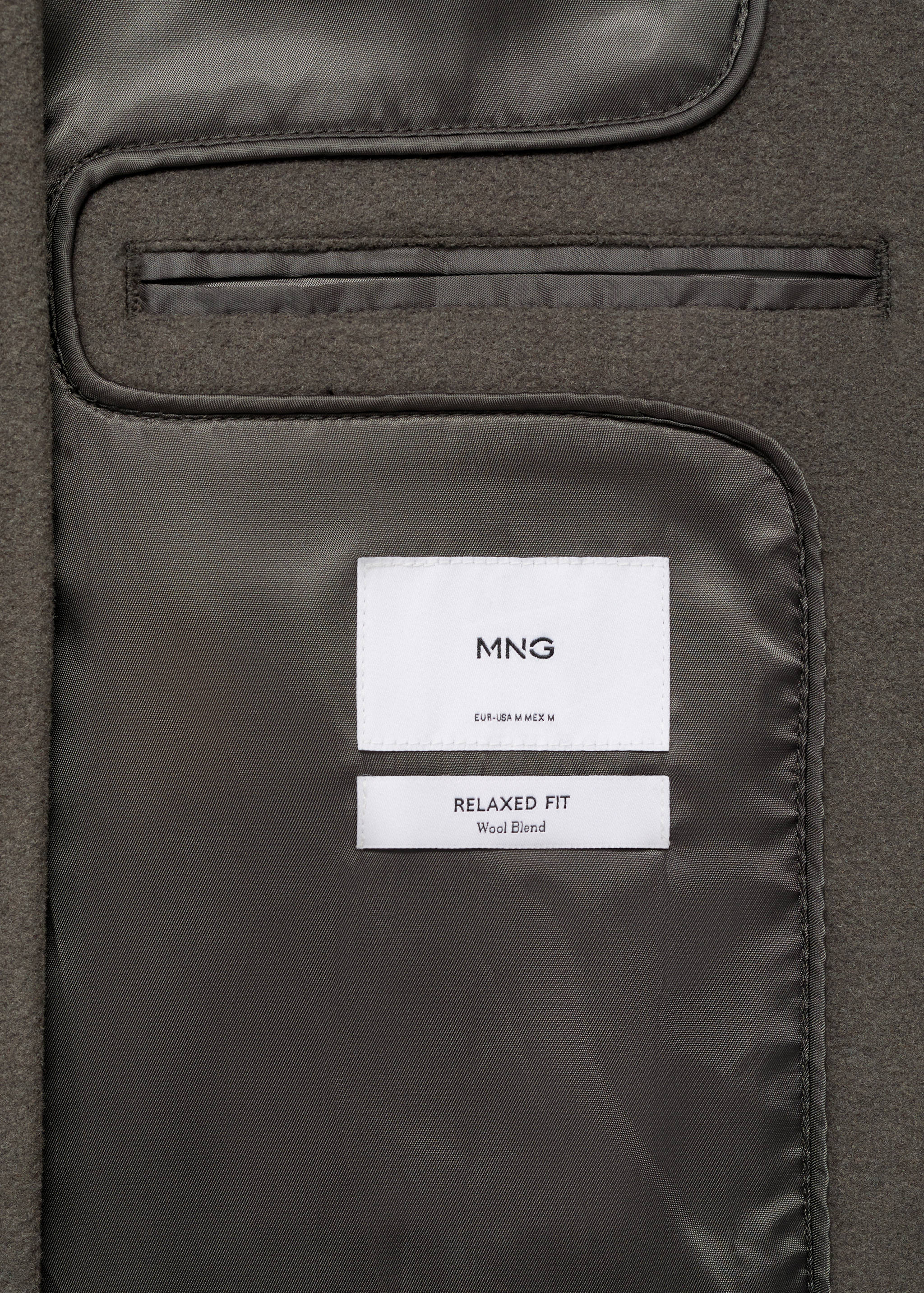 Long recycled wool coat - Details of the article 0