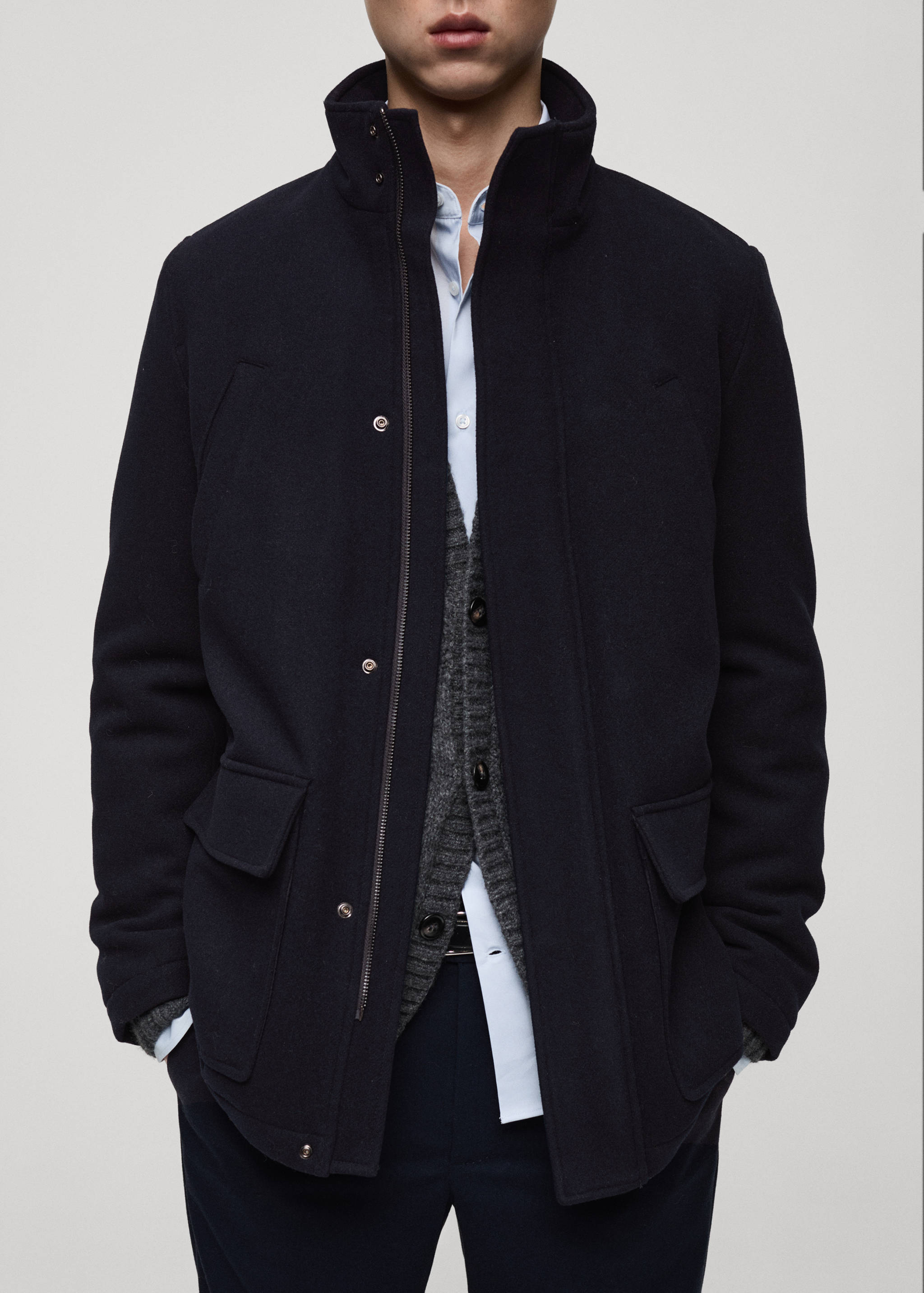 Quilted wool inner coat - Details of the article 6