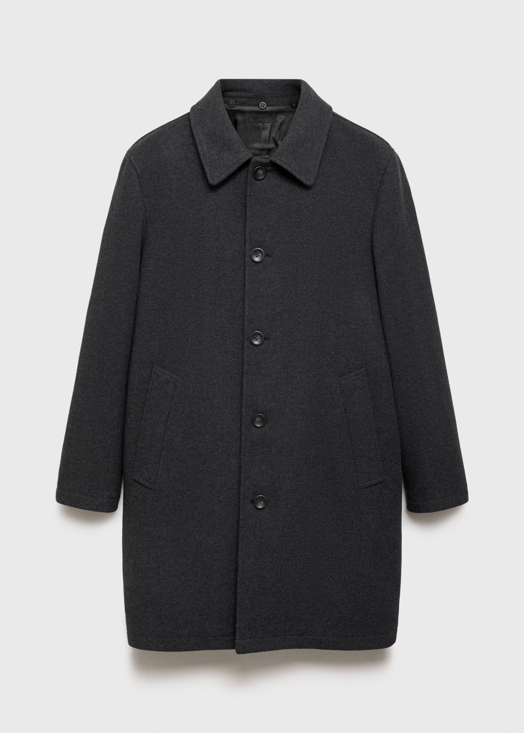 Wool coat with detachable collar - Details of the article 8