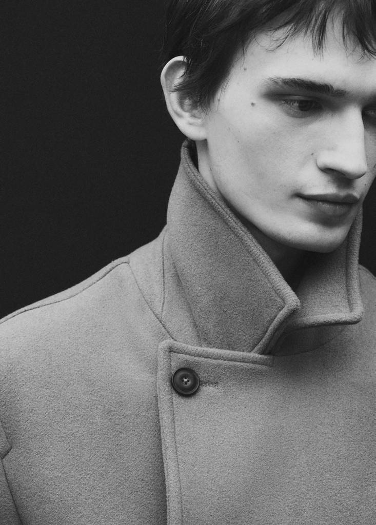 Wool double-breasted coat — Medium Brown