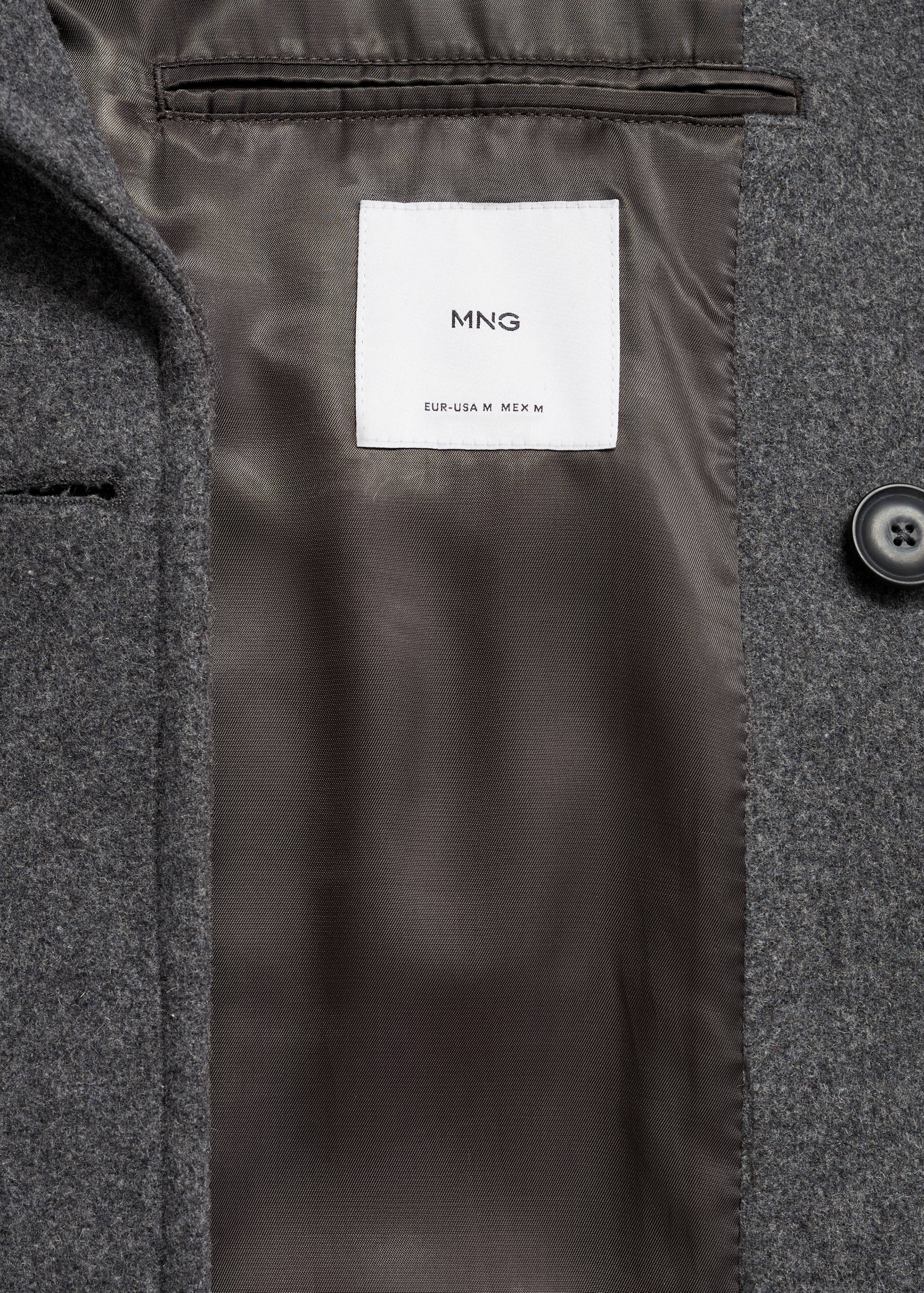 羊毛双排扣大衣 - null