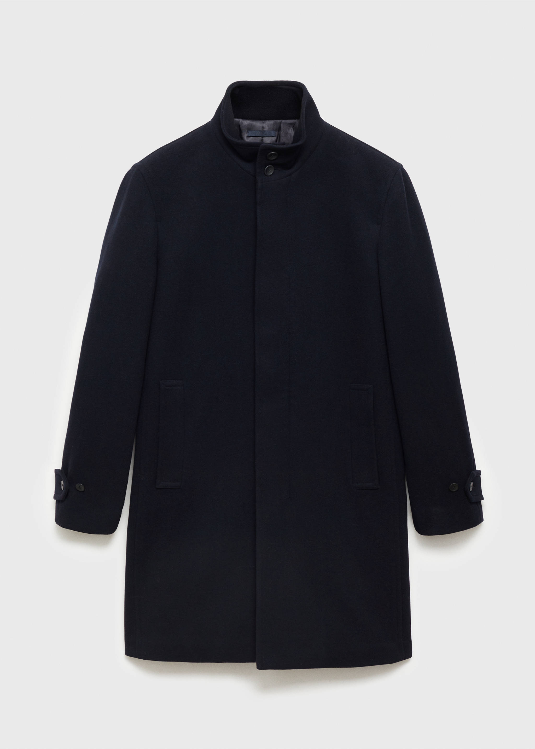 Manteau laine intérieur matelassé - Article sans modèle, Bleu marine foncé. Ref: 87020580-00.