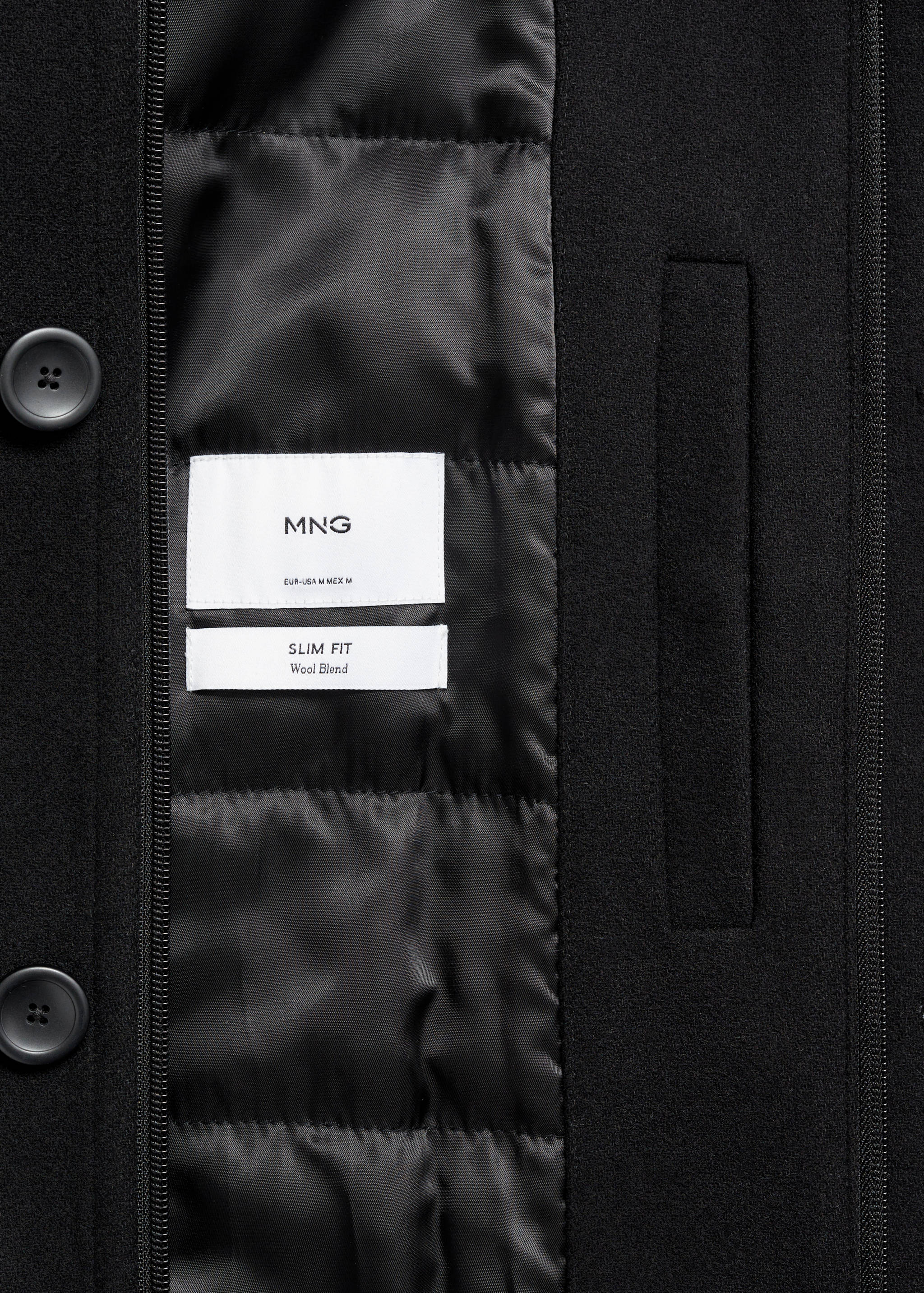 Quilted wool inner coat - Details of the article 0