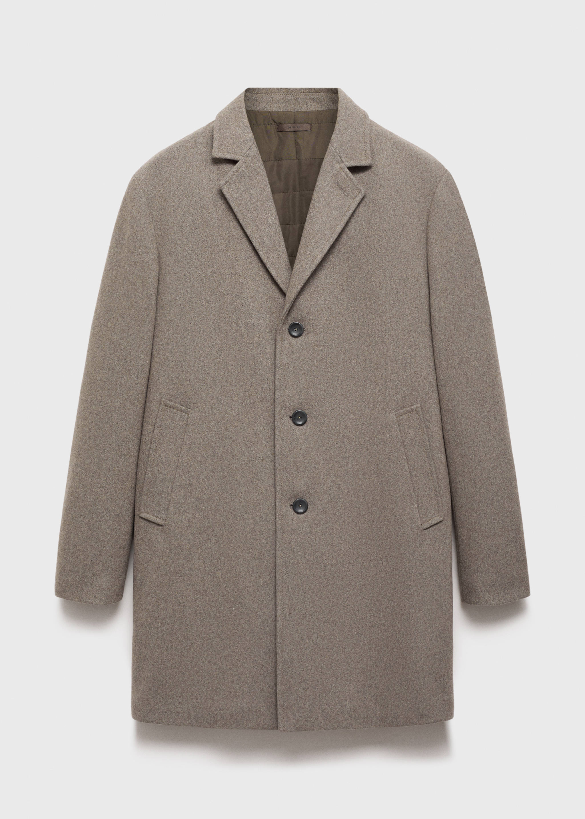 Casaco de lã com interior acolchoado - Artigo sem modelo