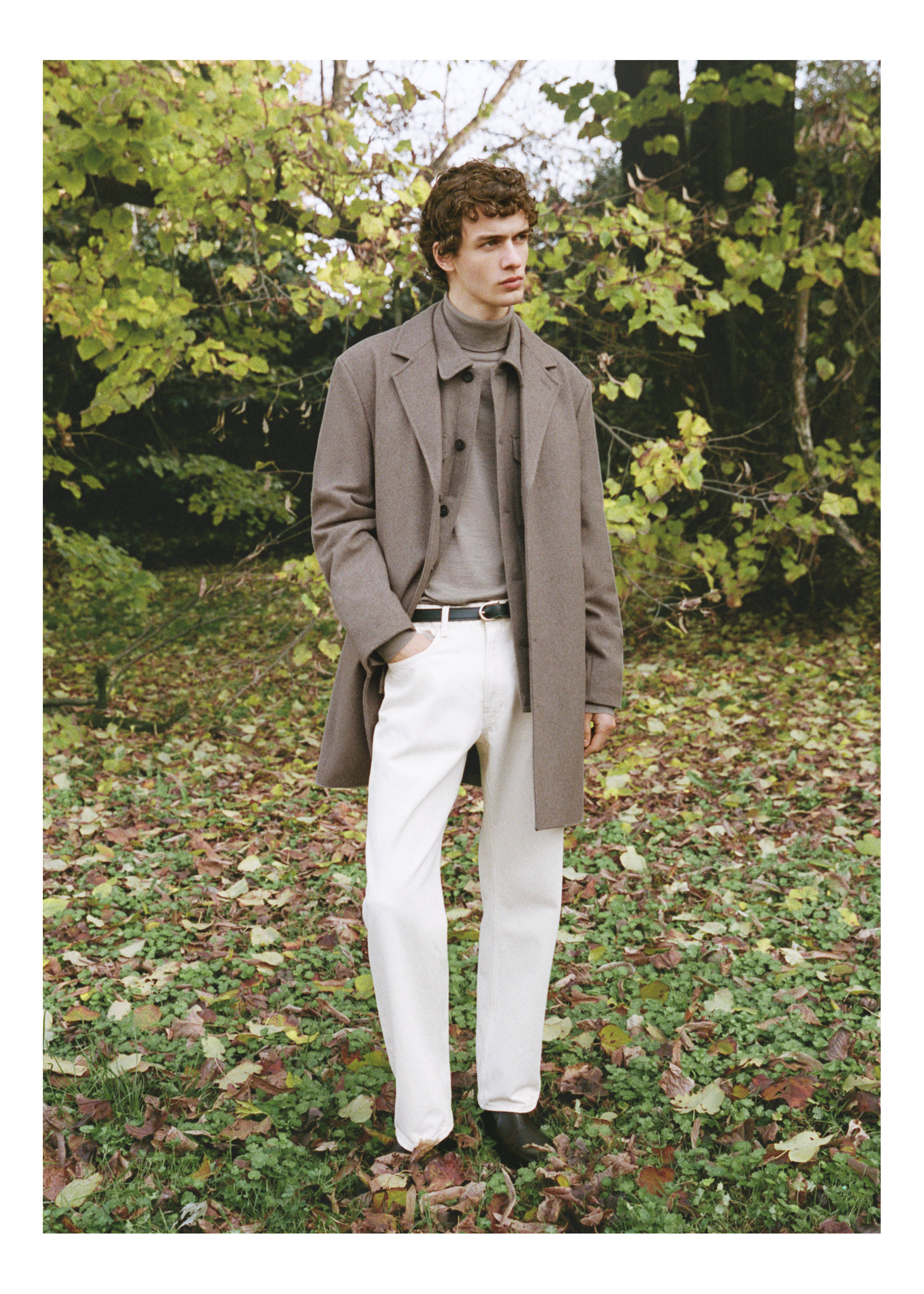 Quilted wool inner coat - Details of the article 3, Medium Brown. Ref: 87020581-00.