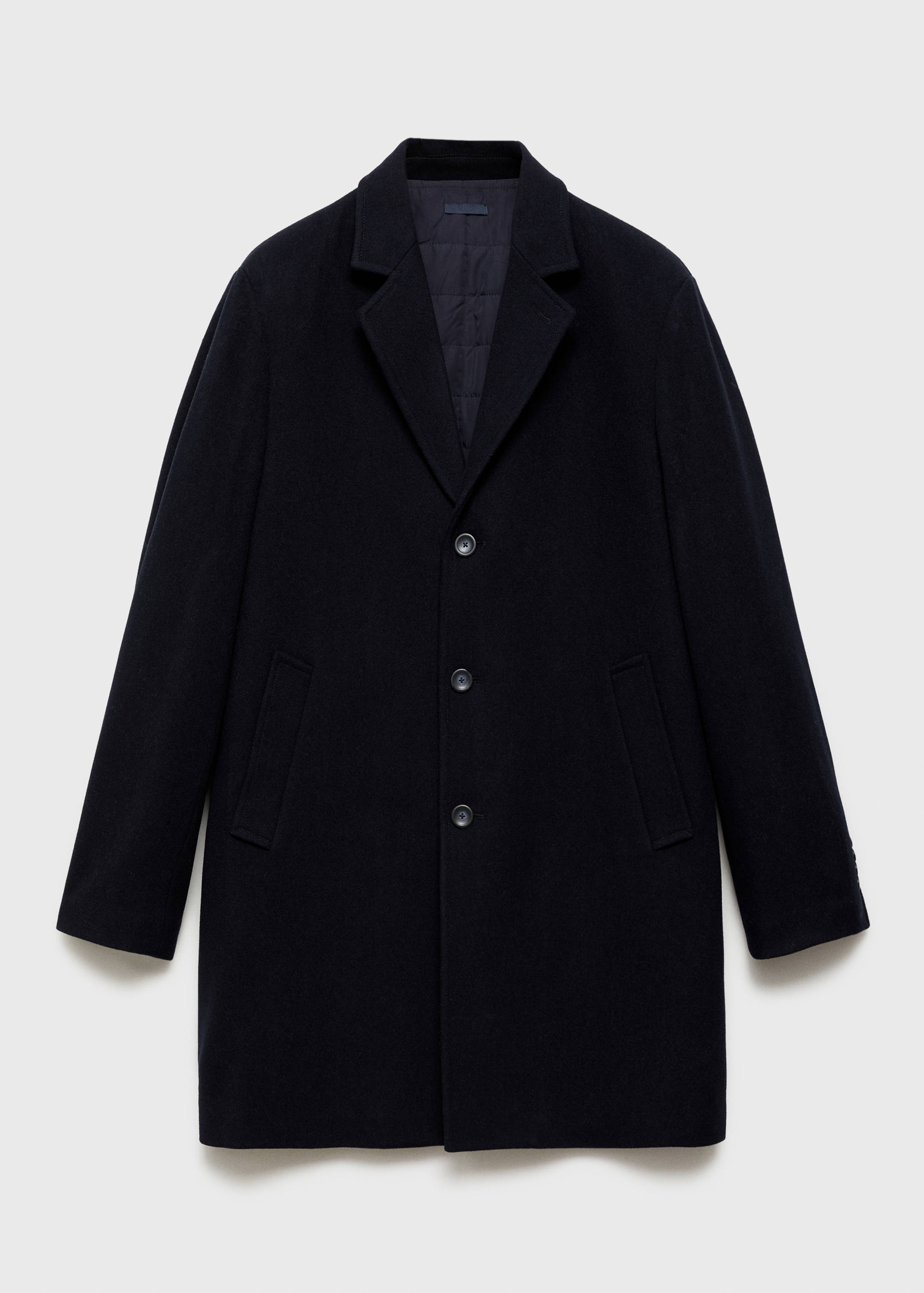 Casaco de lã com interior acolchoado - Artigo sem modelo