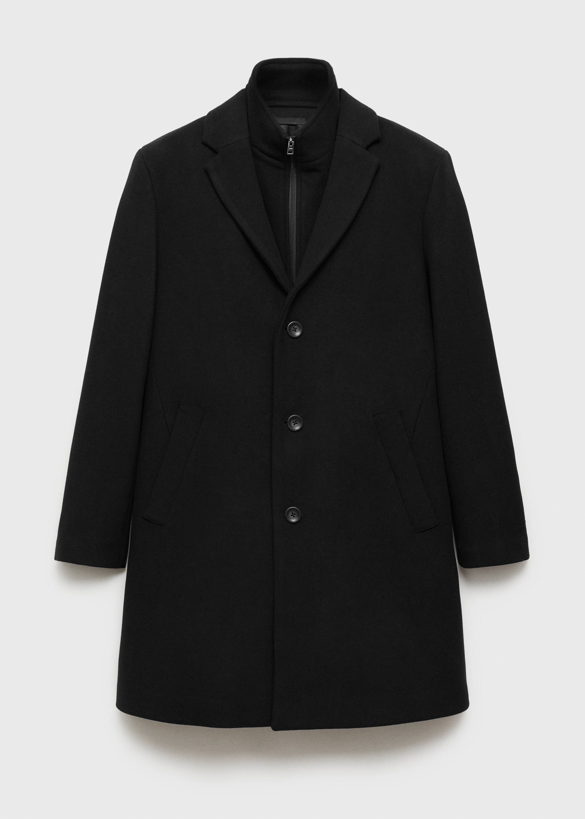 Detachable hood wool coat - Article without model