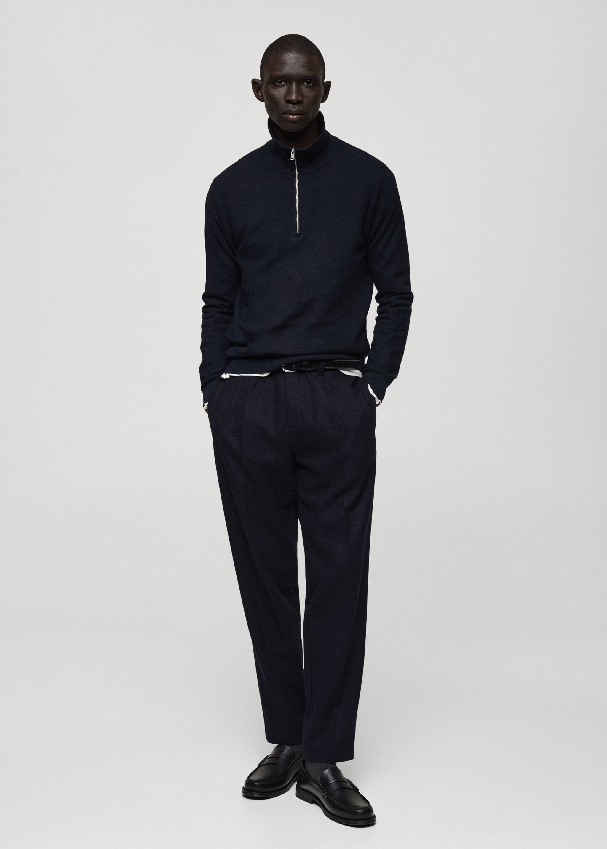 Slim-fit flannel pants - General plane