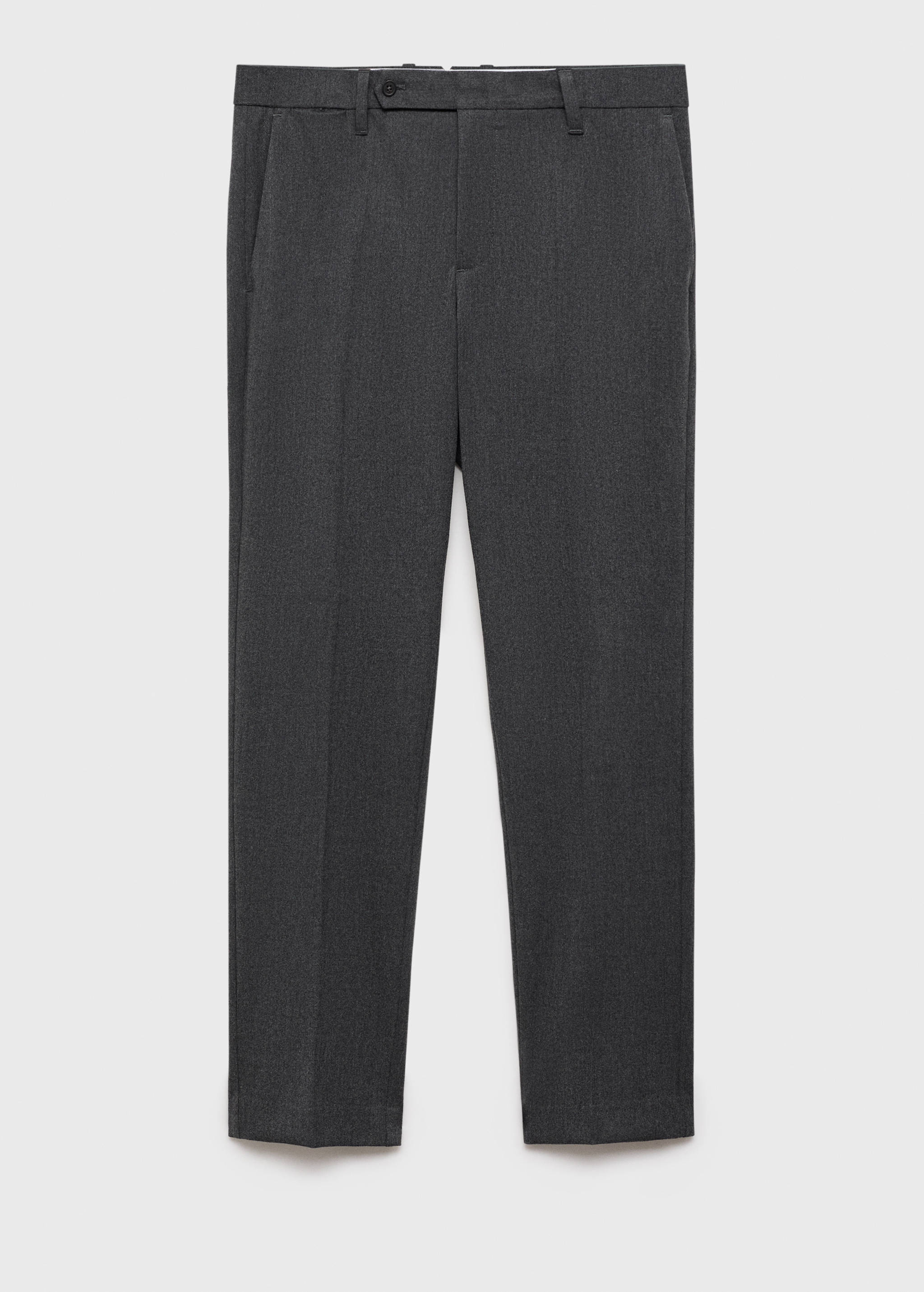 Slim-fit flannel trousers - Article without model