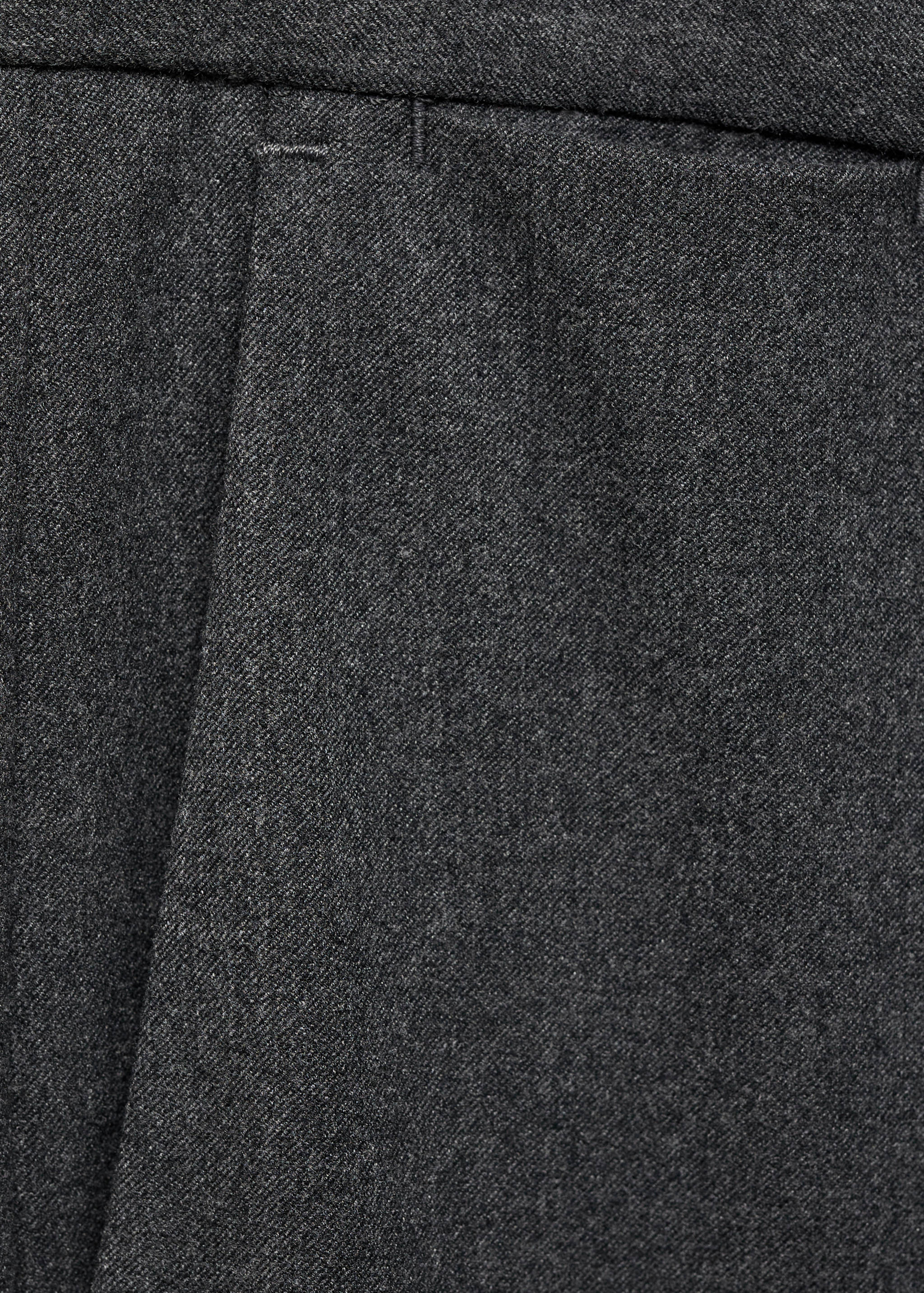 Slim-fit flannel trousers - Details of the article 8