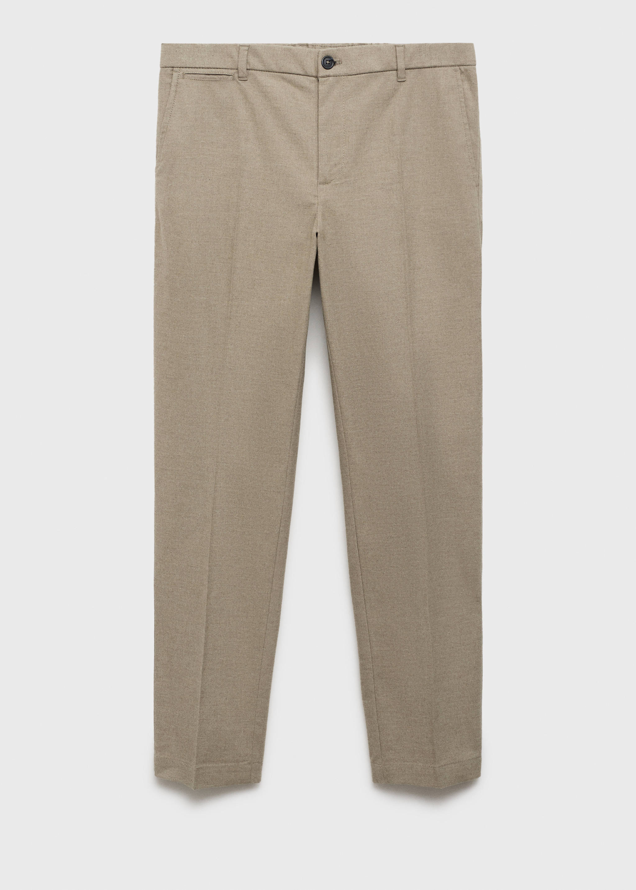 Regular-fit flannel pants - Article without model