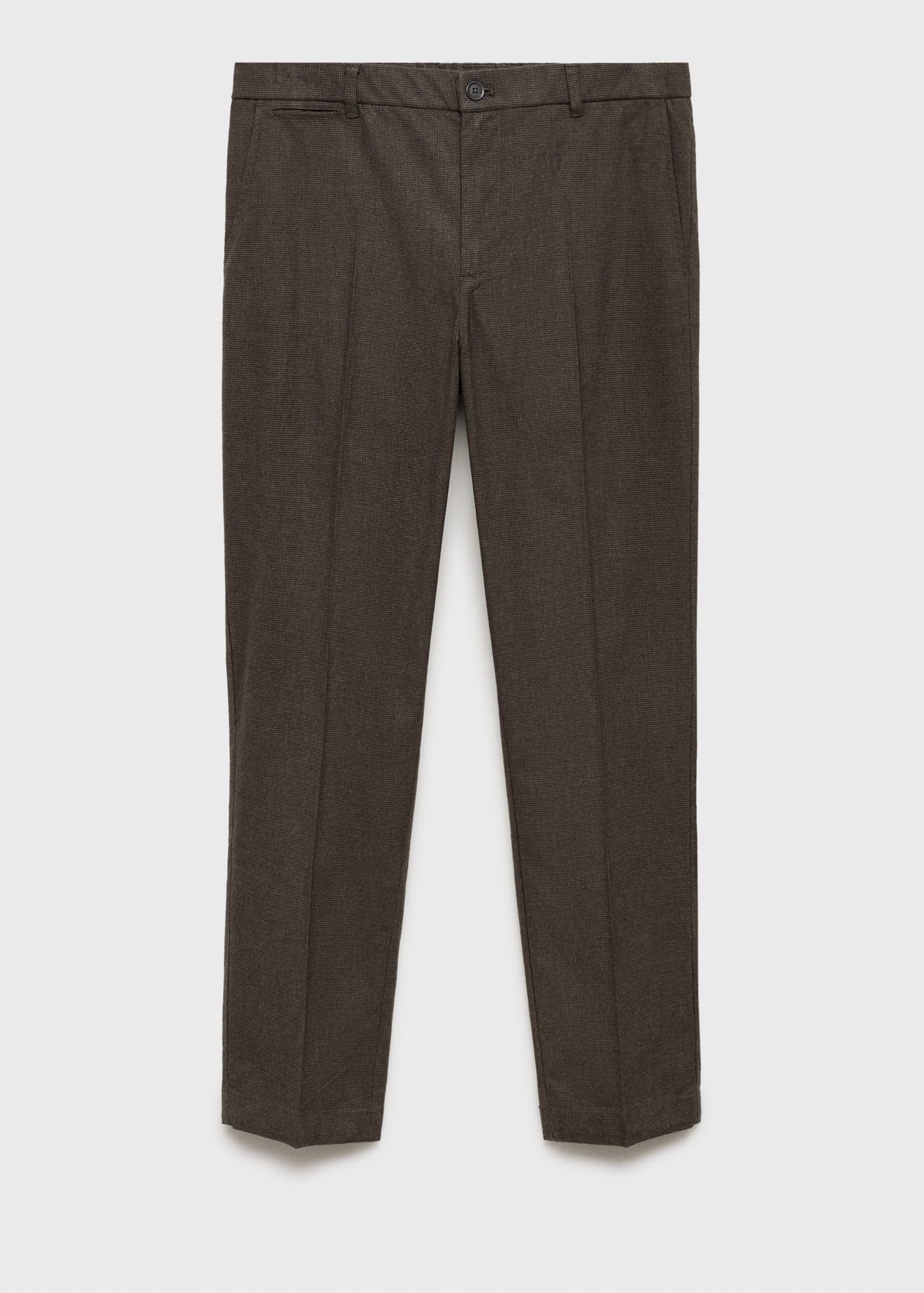 Micro-houndstooth flannel pants - Article without model