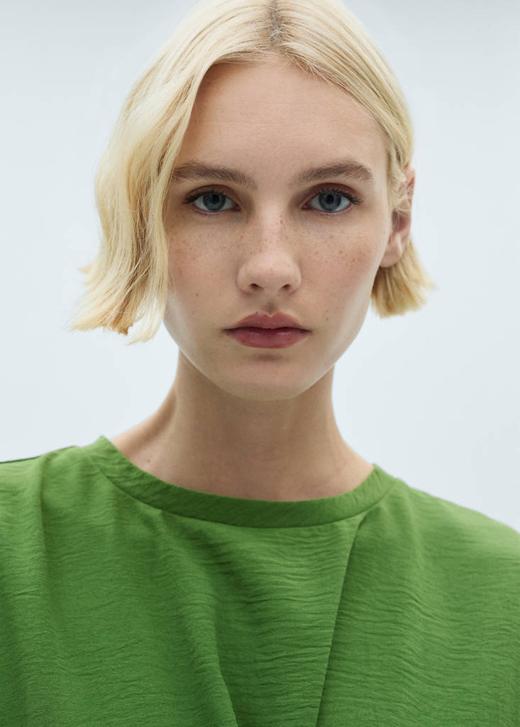 Midi-dress with knot detail — Emerald Green