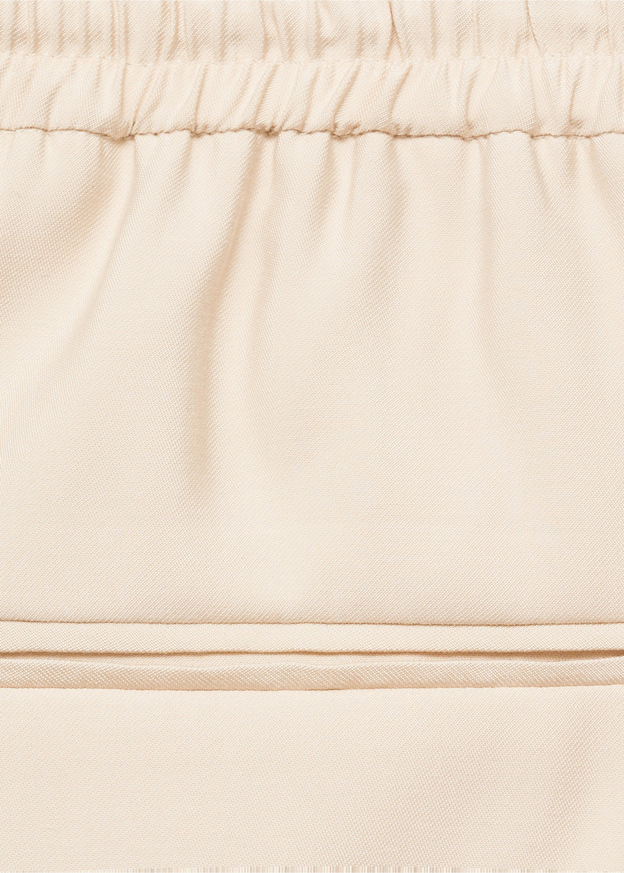 直纹裁长裤 - null, 米黄色. Ref: 87020592-00.