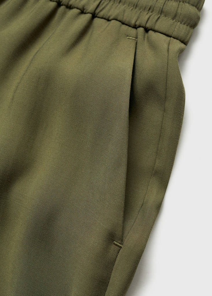 Straight suit trousers — Khaki