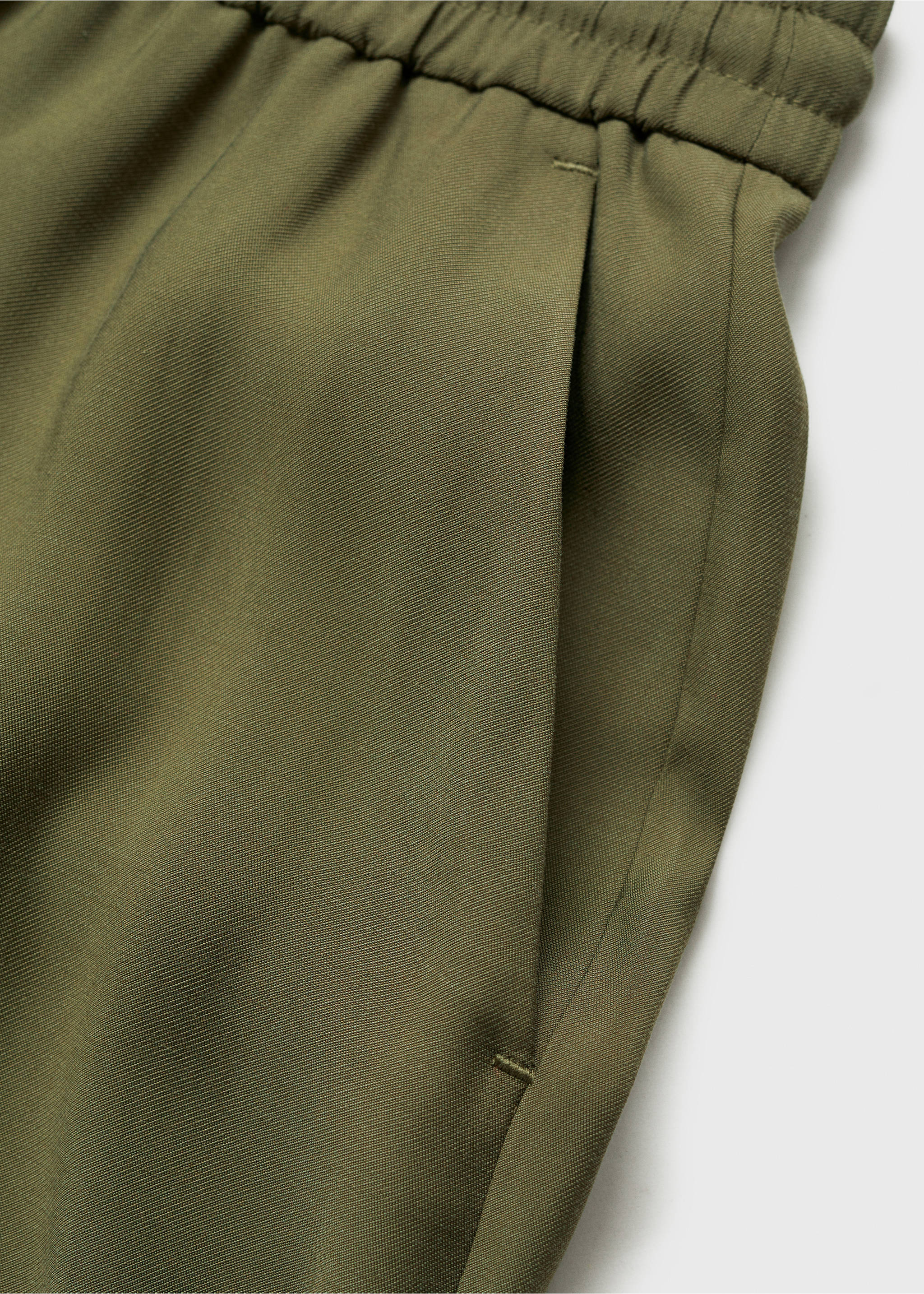 Straight suit trousers - Details of the article 0, Khaki. Ref: 87020592-00.