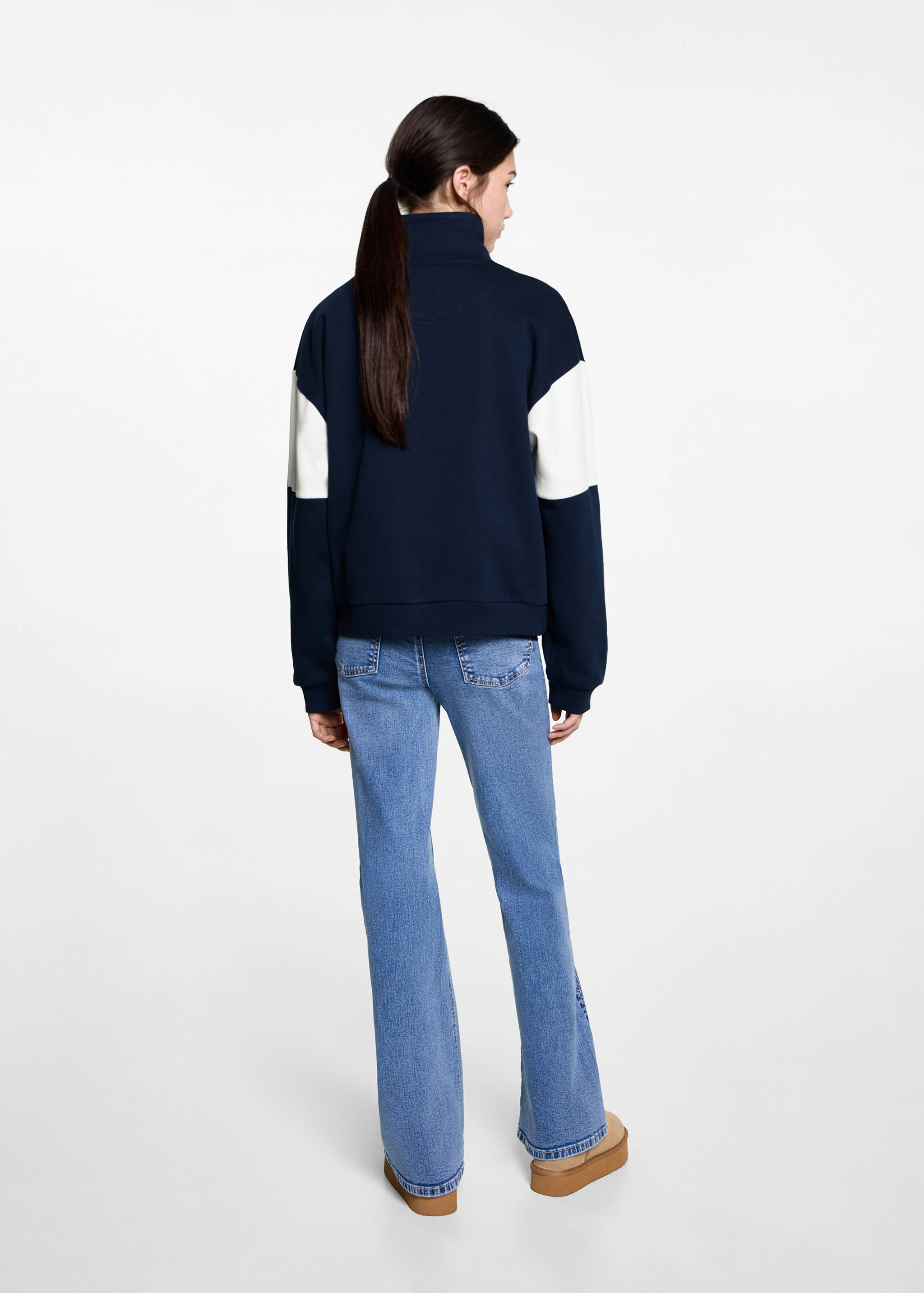 Message zip hood sweatshirt - Reverse of the article