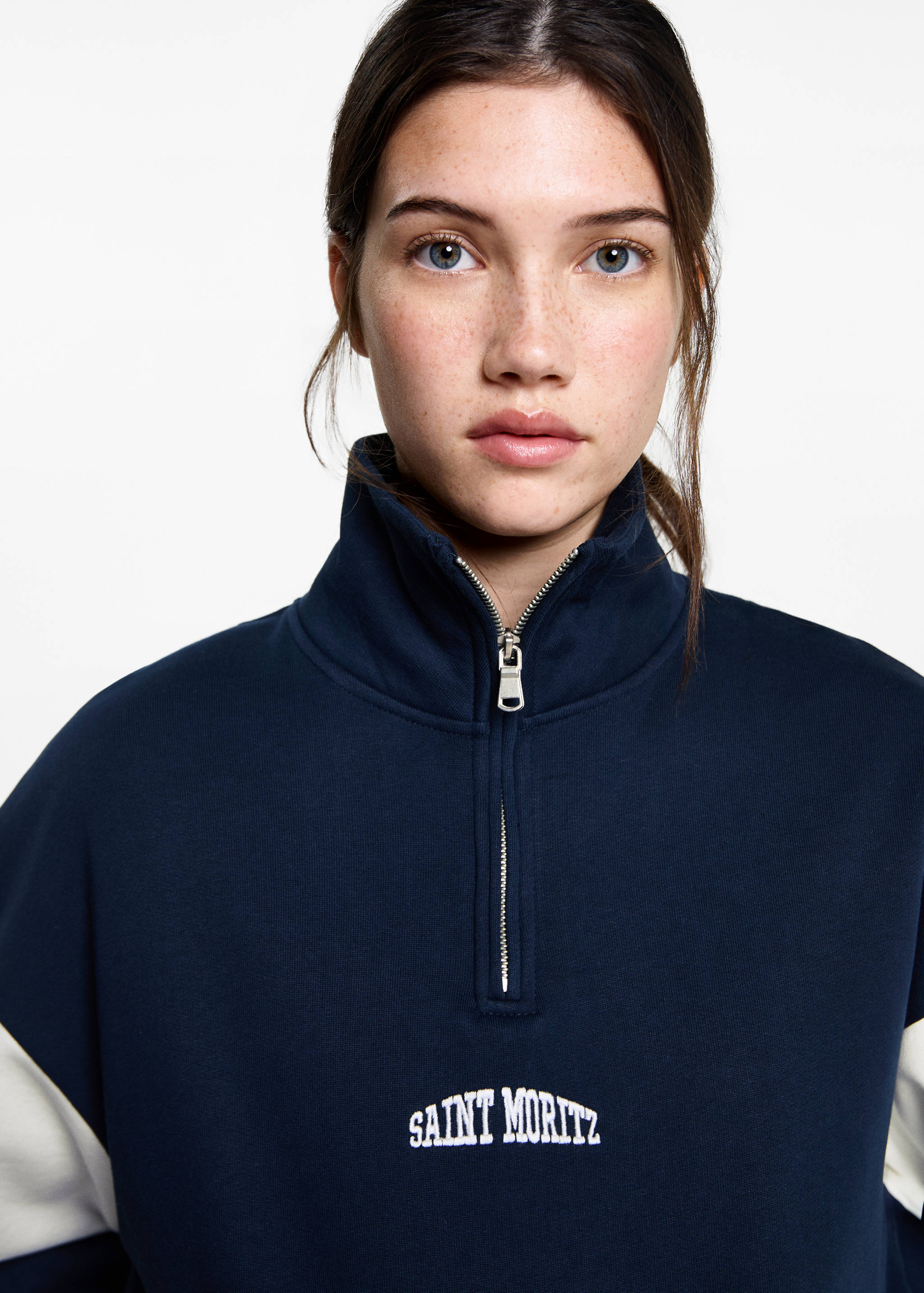 Message zip hood sweatshirt - Details of the article 1