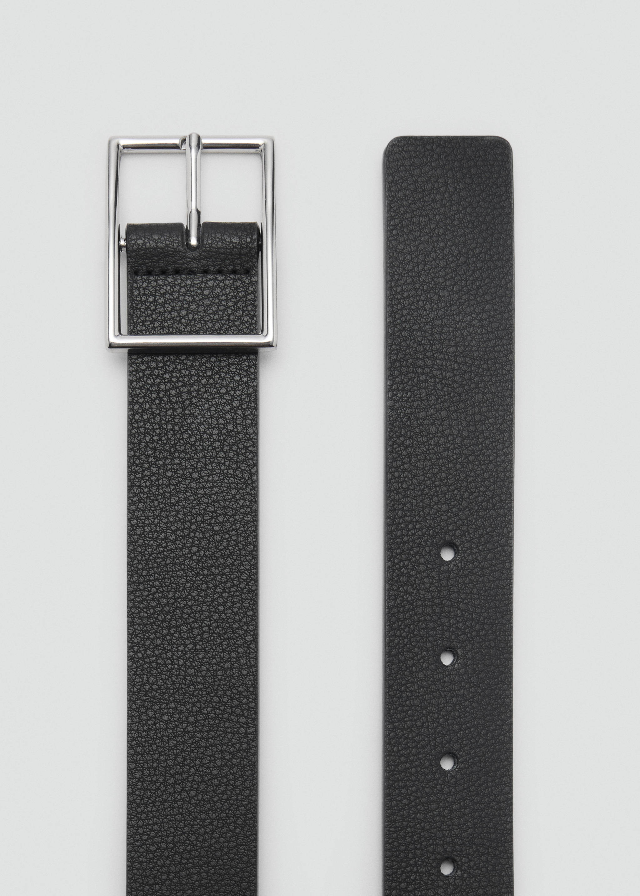 Pebbled leather belt - Medium plane