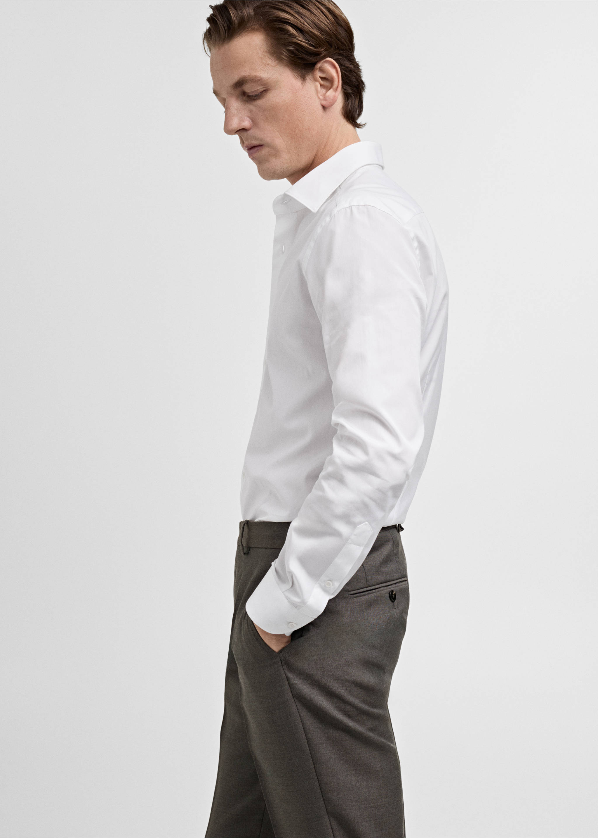 SHIRT ITALIA - Details of the article 2, White. Ref: 87020615-00.