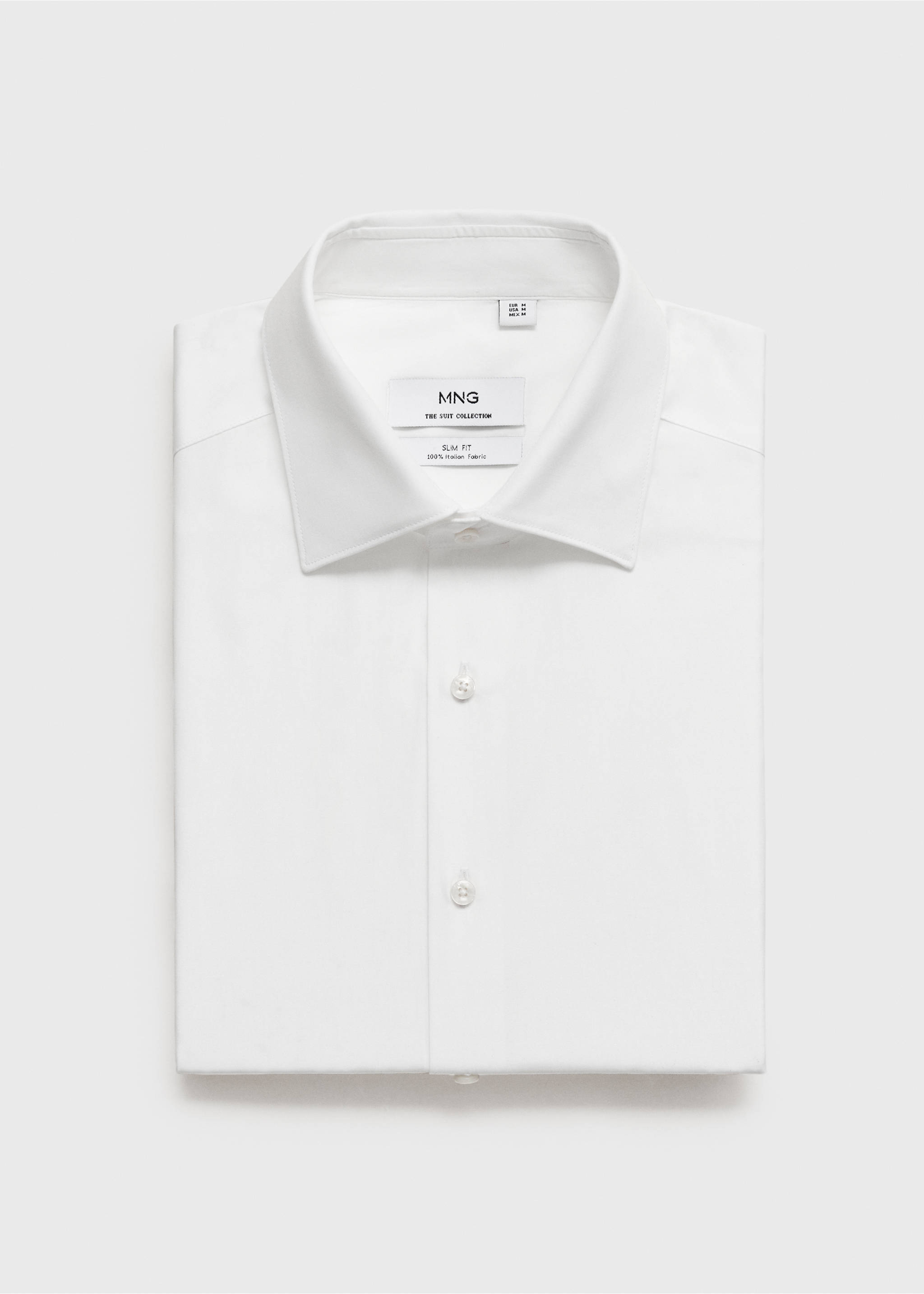 SHIRT ITALIA - Details of the article 8, White. Ref: 87020615-00.